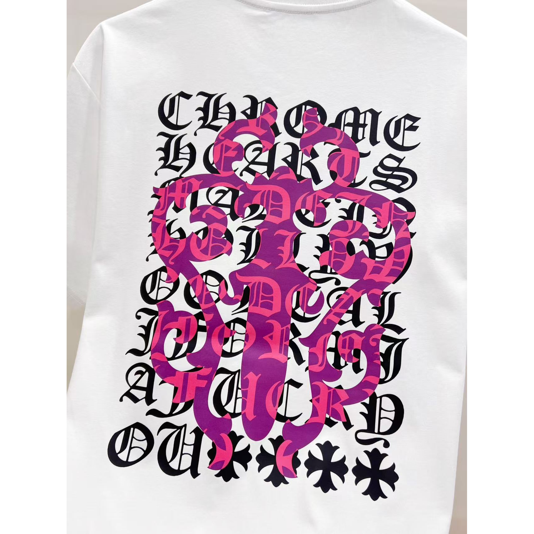 <p>CHROME HEARTS 圆领短袖T恤(白)</p>