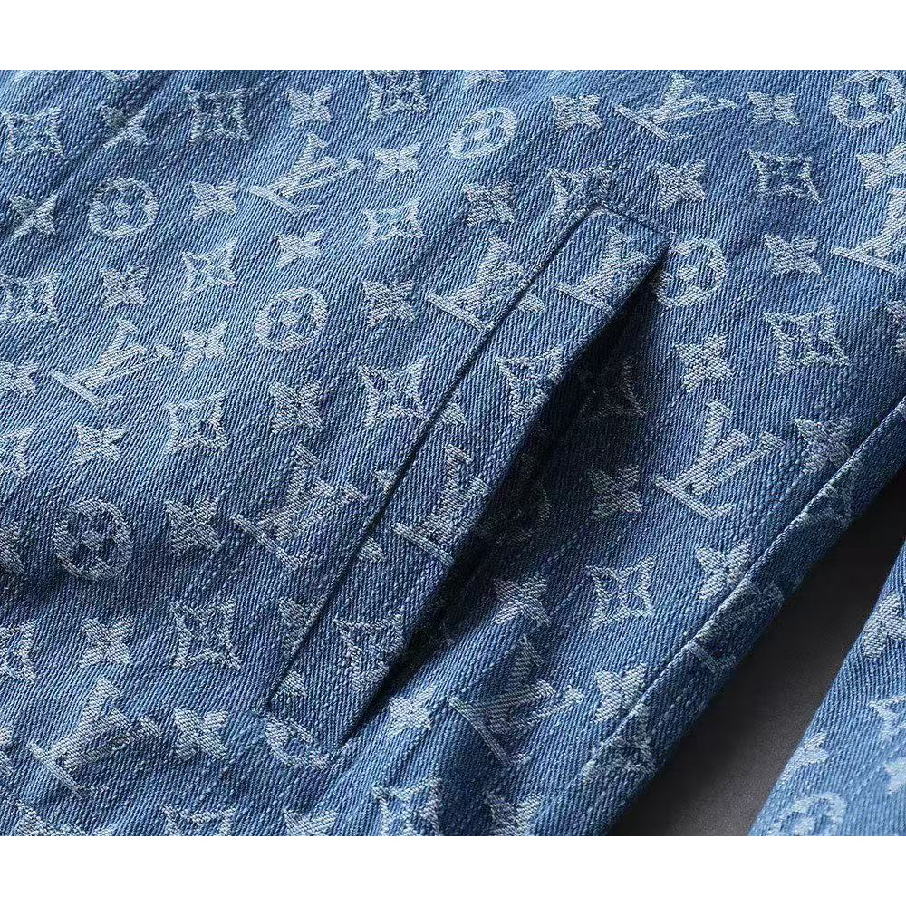 <p>LV 男士夹克外套(藍)</p>