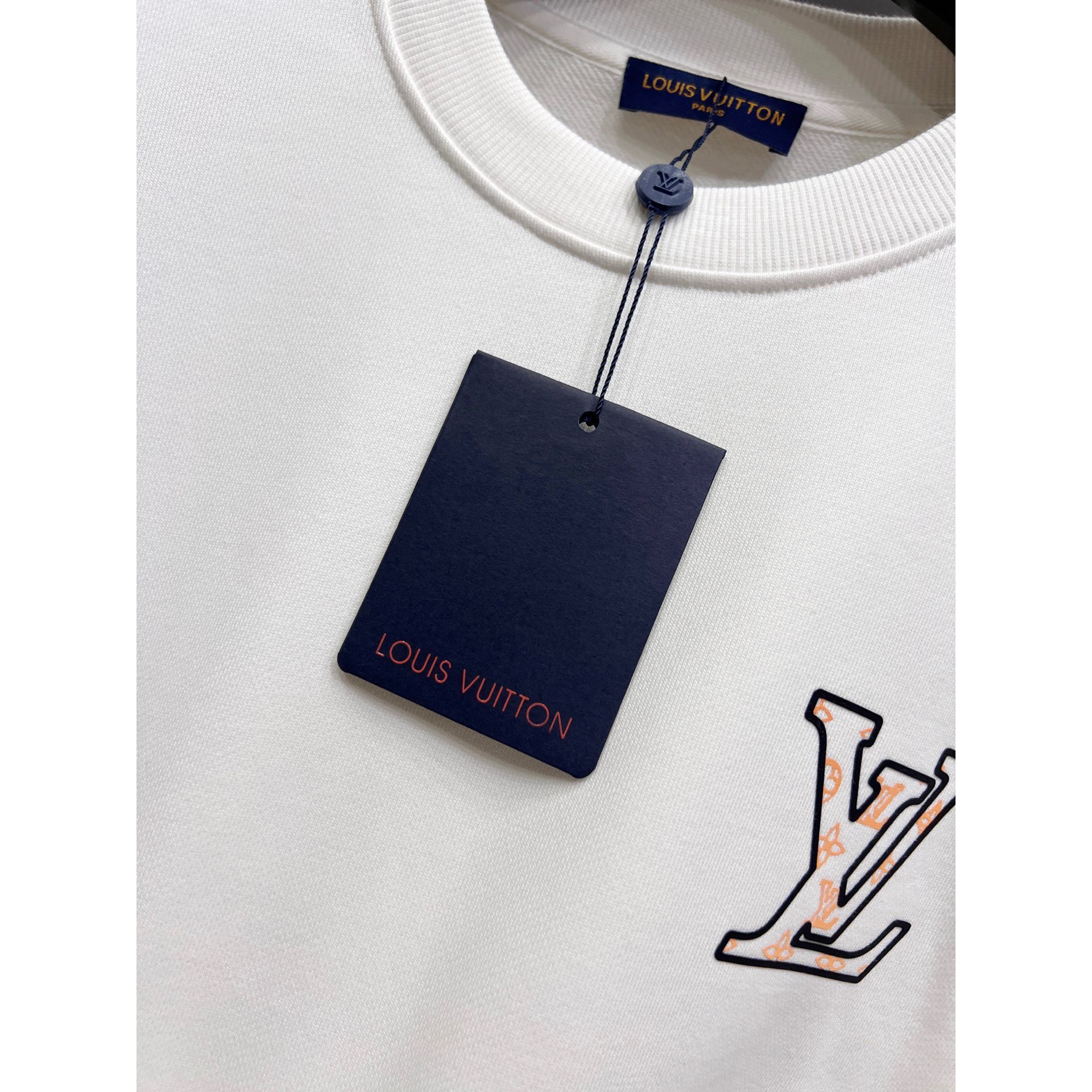 <p>LV 圆领长袖卫衣(白)</p>