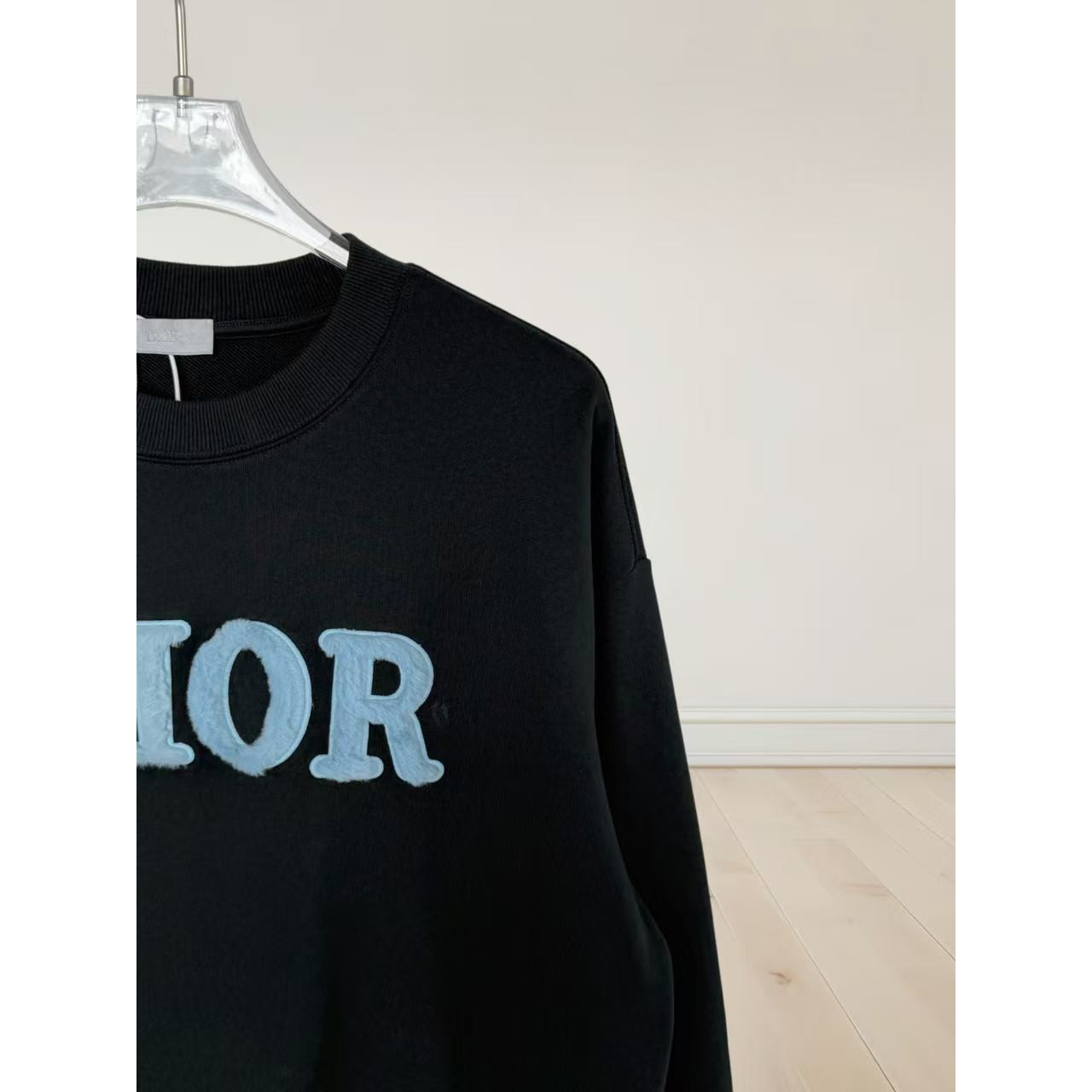 <p>DIOR 刺绣圆领卫衣(黑)</p>
