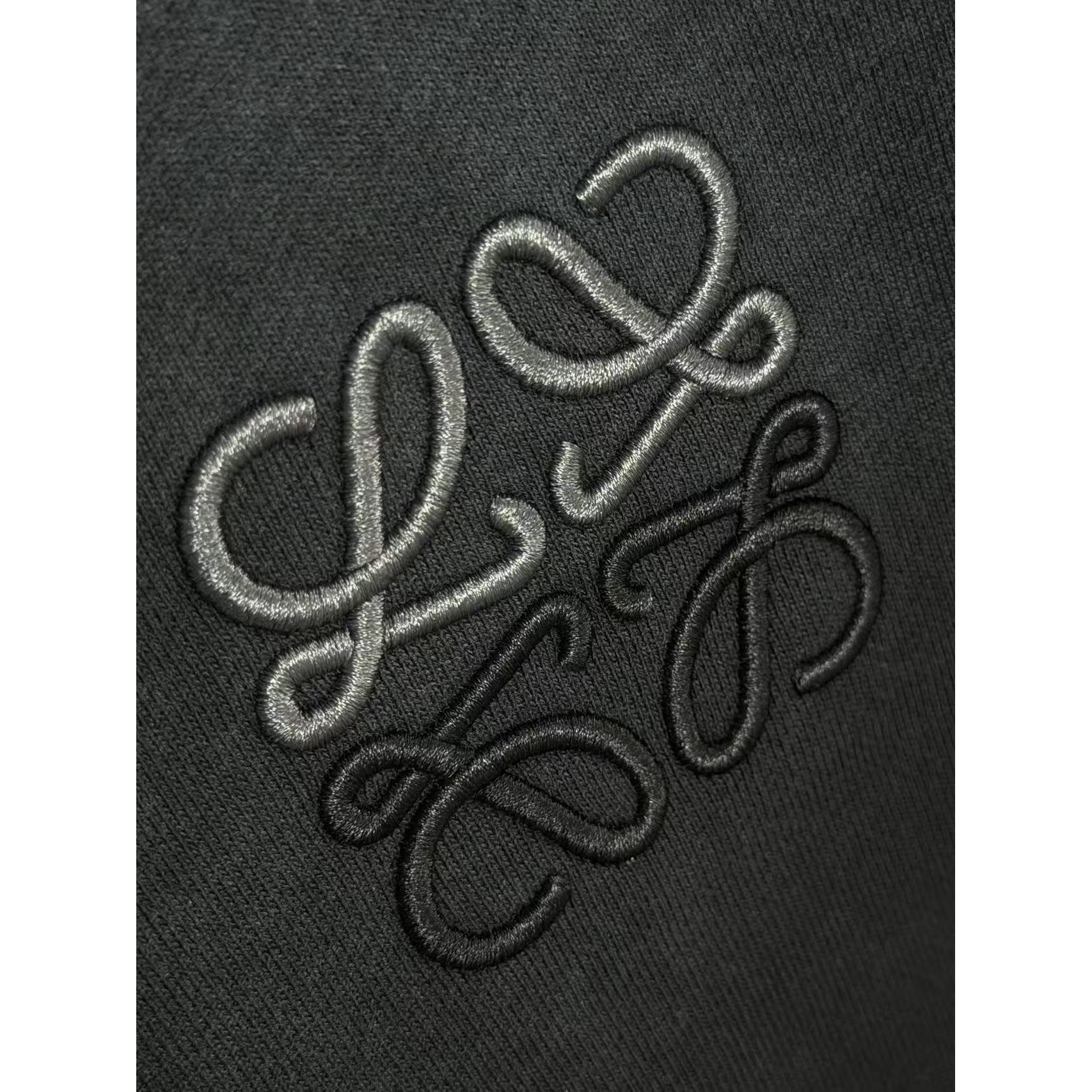 <p>Loewe 洗水圆领卫衣(黑色)</p>
