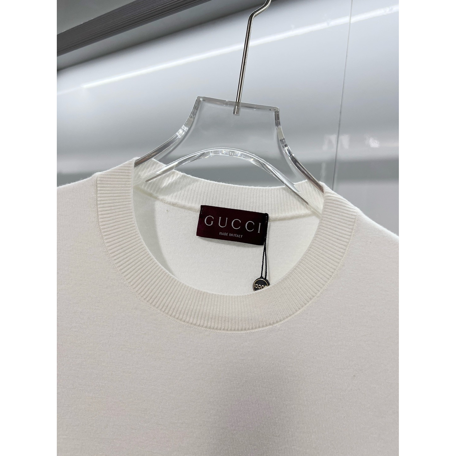 <p>&nbsp;GUCCI 针织衫圆领(白)</p>