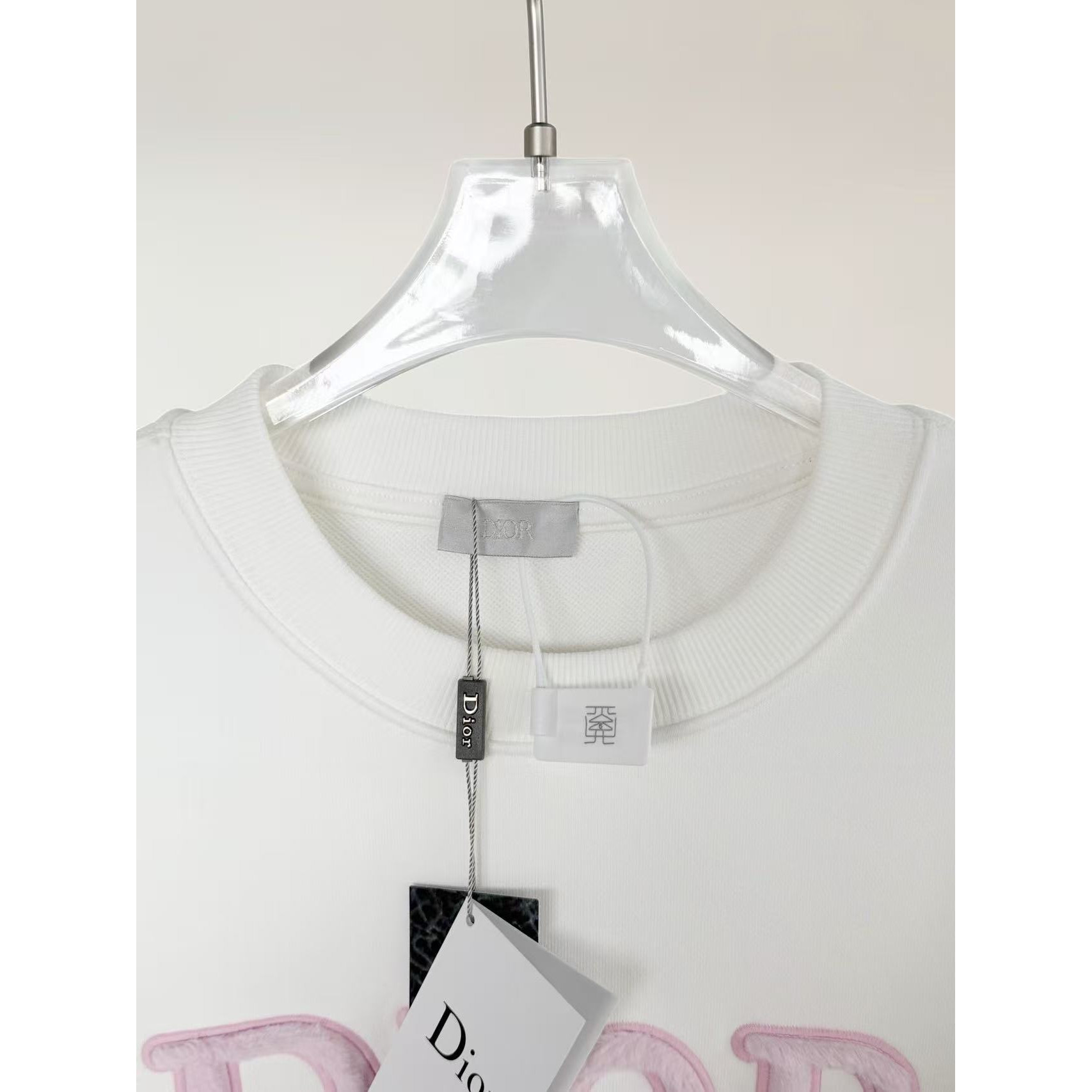 <p>DIOR 刺绣圆领卫衣(白)</p>