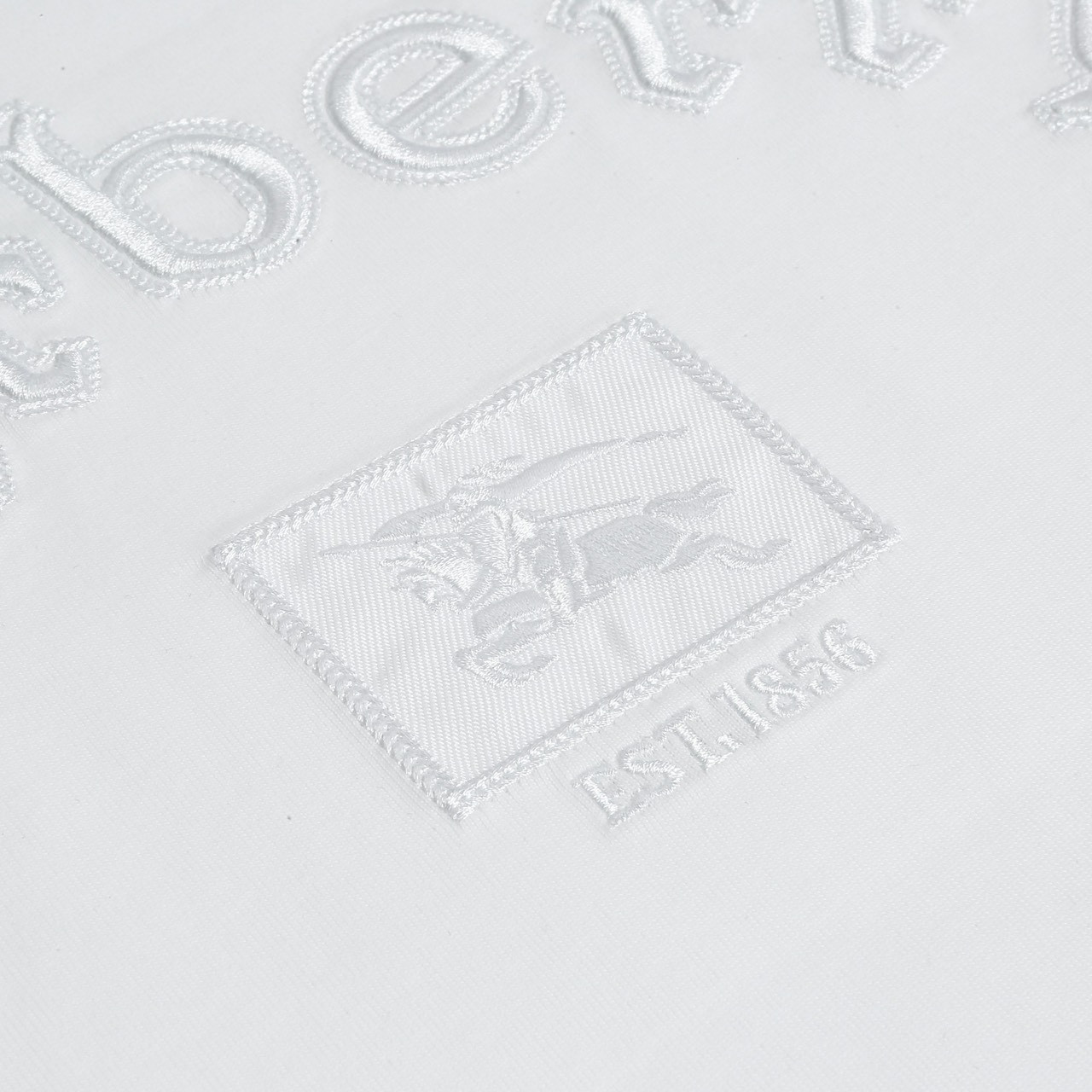 <p>Burberry &nbsp;logo绣花短袖T恤(白)</p>