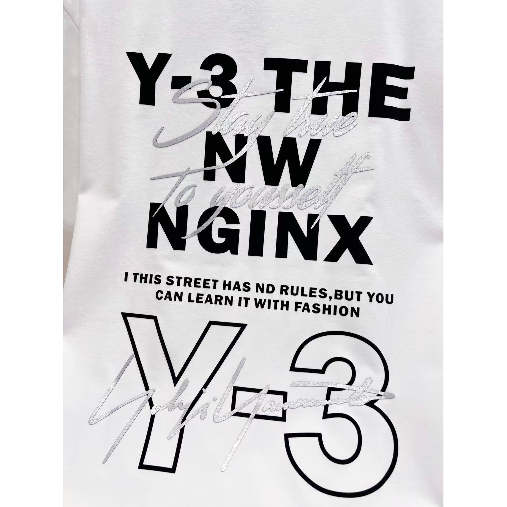 <p>Y-3 短袖圆领T恤(白)</p>
