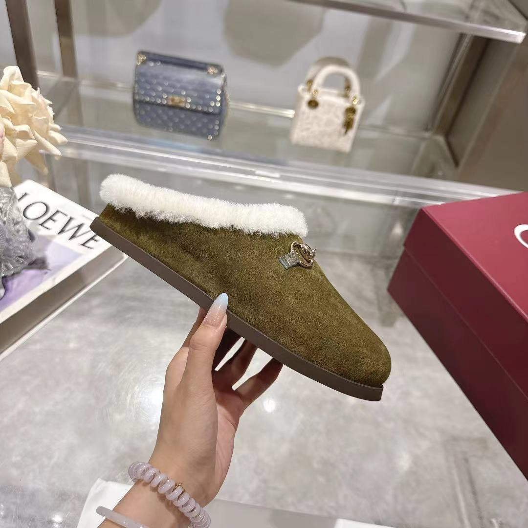 <p>GUCCI 穆勒羊毛拖鞋</p>