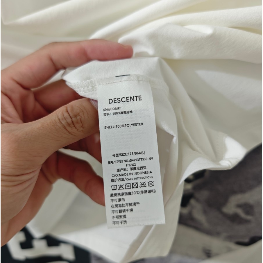<p>DESCENTE 速乾短袖T恤(白)</p>