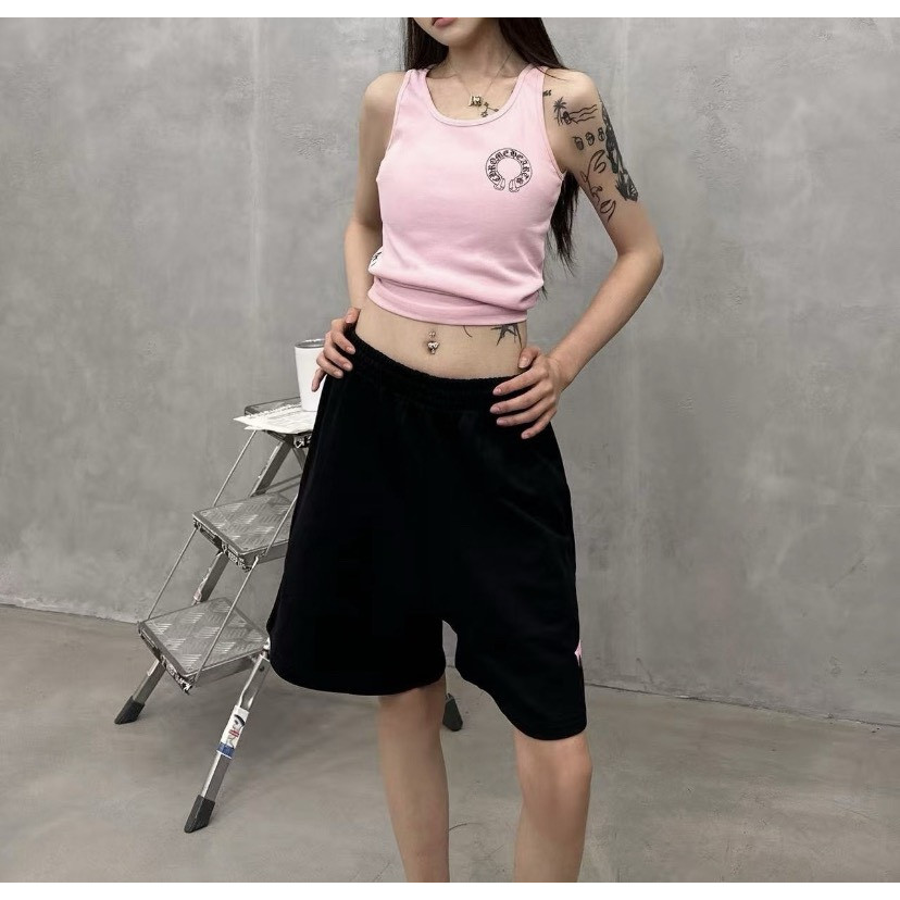 <p>Balenciaga 3m刺绣印花休闲短裤(黑)</p>