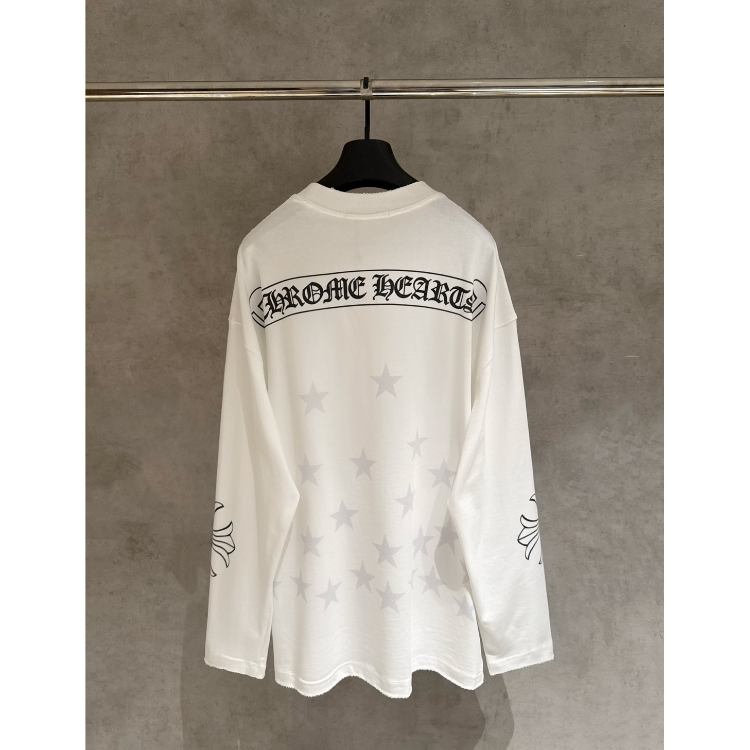 <p>CHROME HEARTS 长袖T恤(白B19)</p>