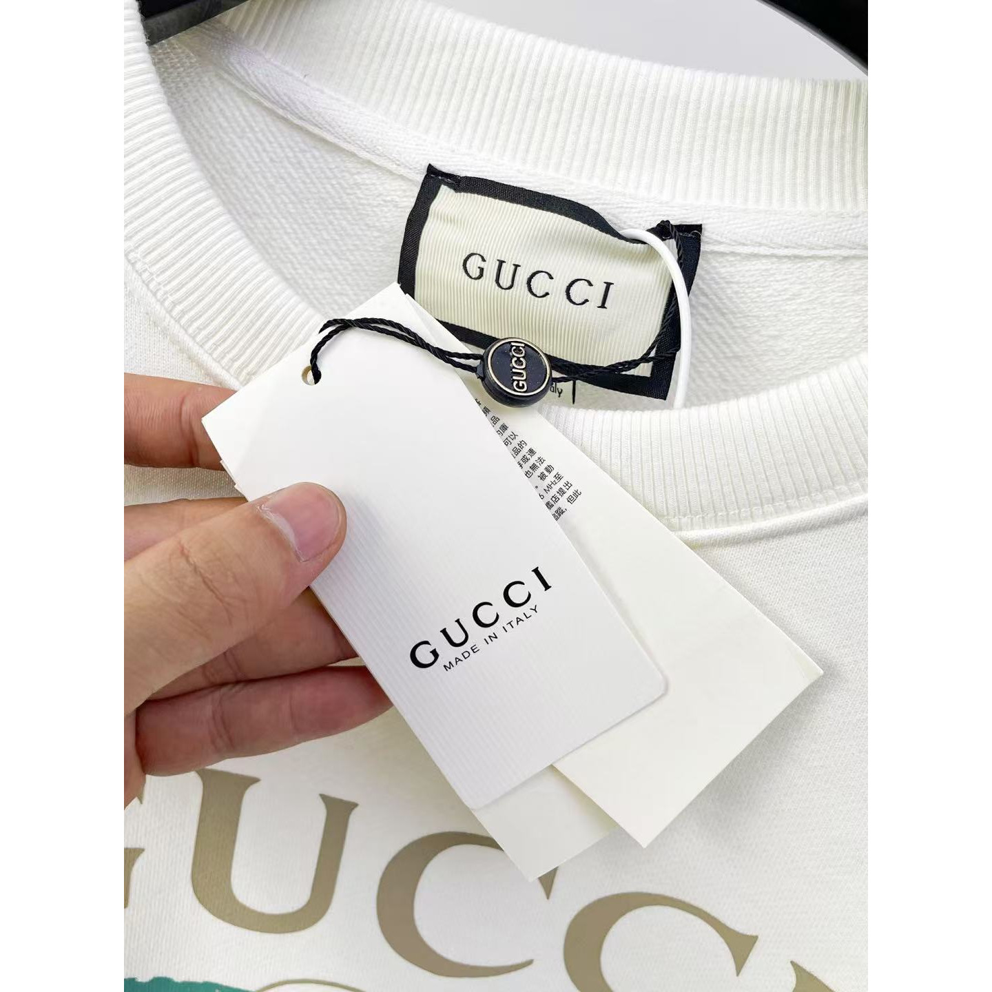 <p>GUCCI 圆领卫衣(白)</p>