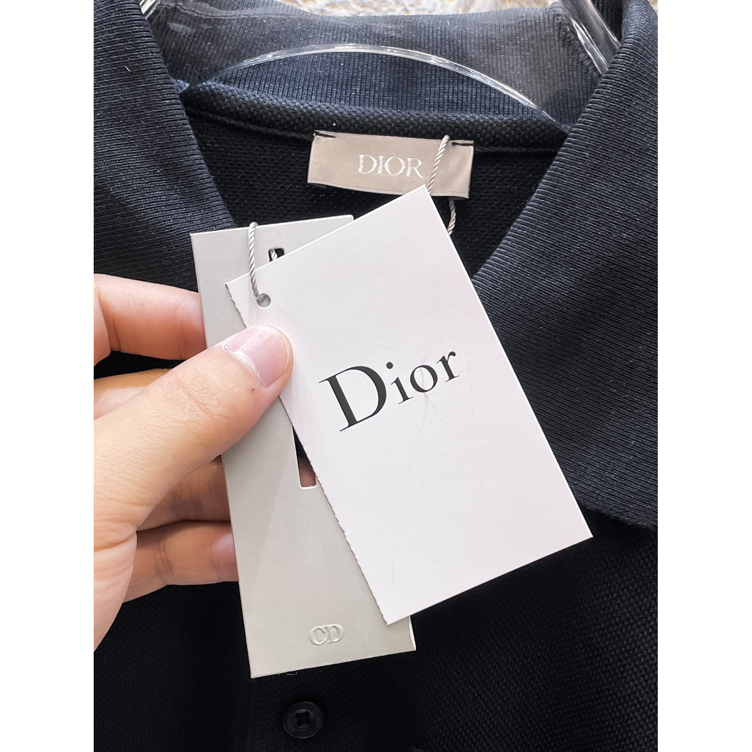 <p>DIOR&nbsp;短袖翻领polo衫(黑)</p>