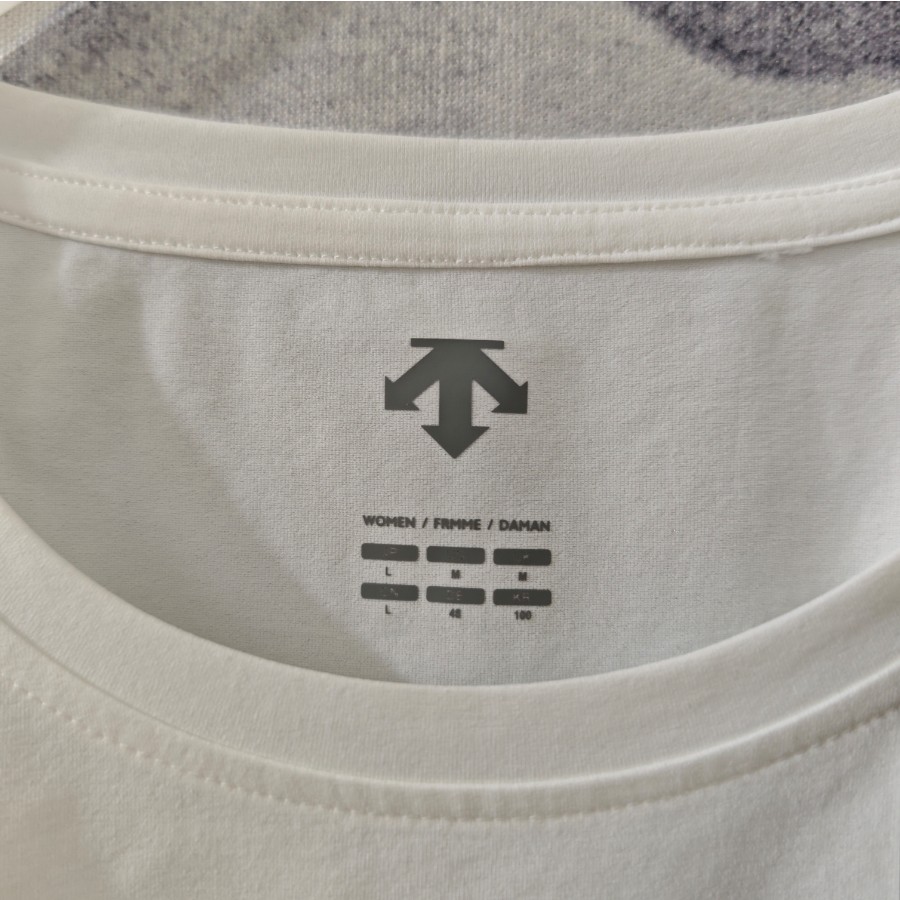 <p>DESCENTE 速乾短袖T恤(白)</p>