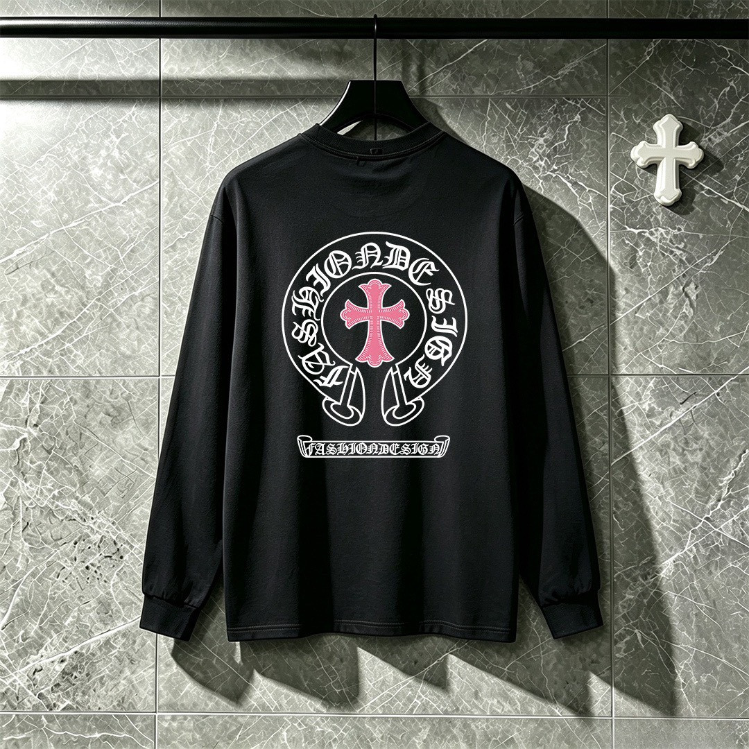 <p>CHROME HEARTS 长袖T恤(黑)</p>