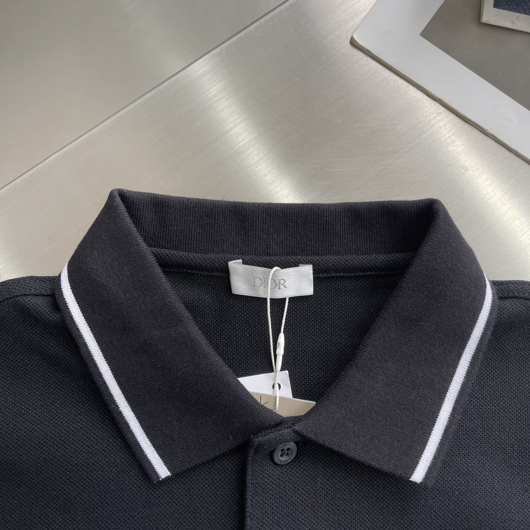 <p>DIOR&nbsp;短袖翻领polo衫(黑)</p>