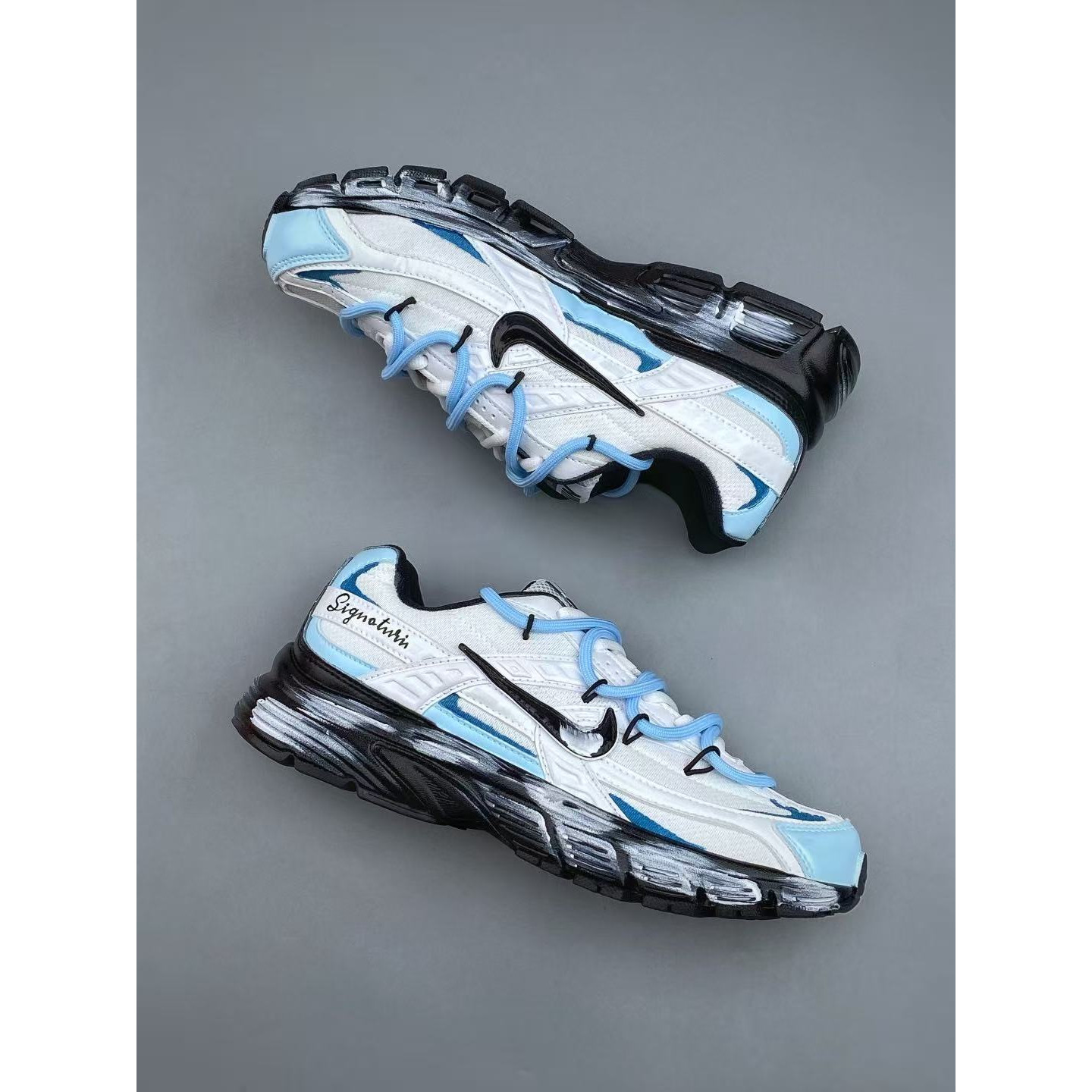 <p>NIKE INITIATOR 涂鸦复古潮流运动舒适老爹鞋 (藍)</p>