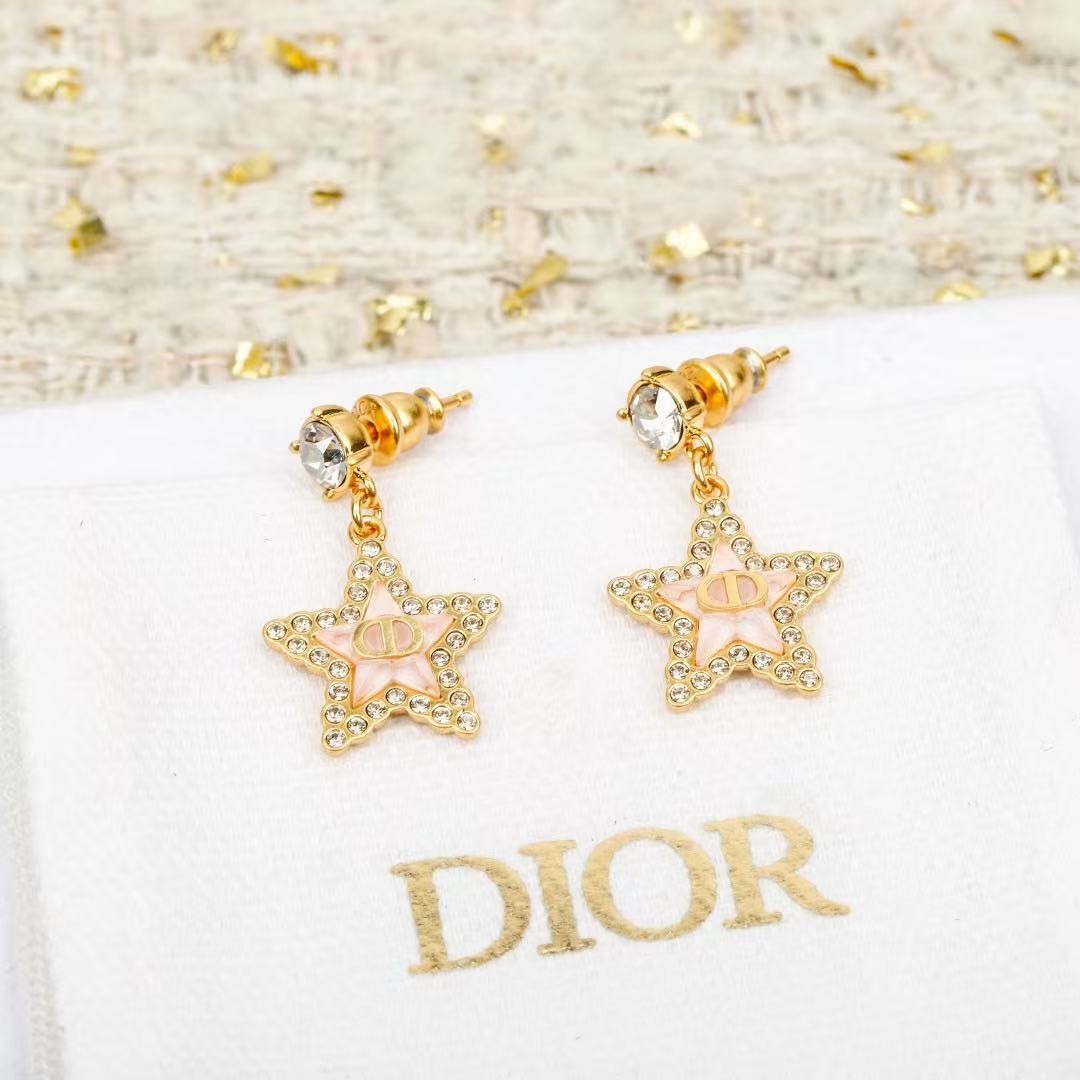<p>DIOR&nbsp;五角星CD耳钉</p>