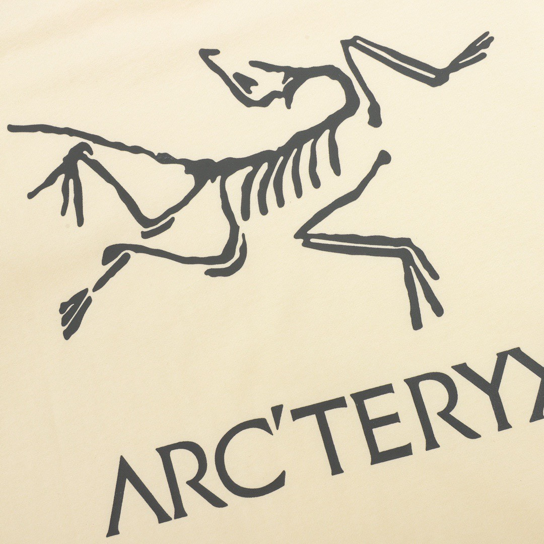 <p>ARC'TERYX 明线拼接印花圆领长袖(米黃)</p>