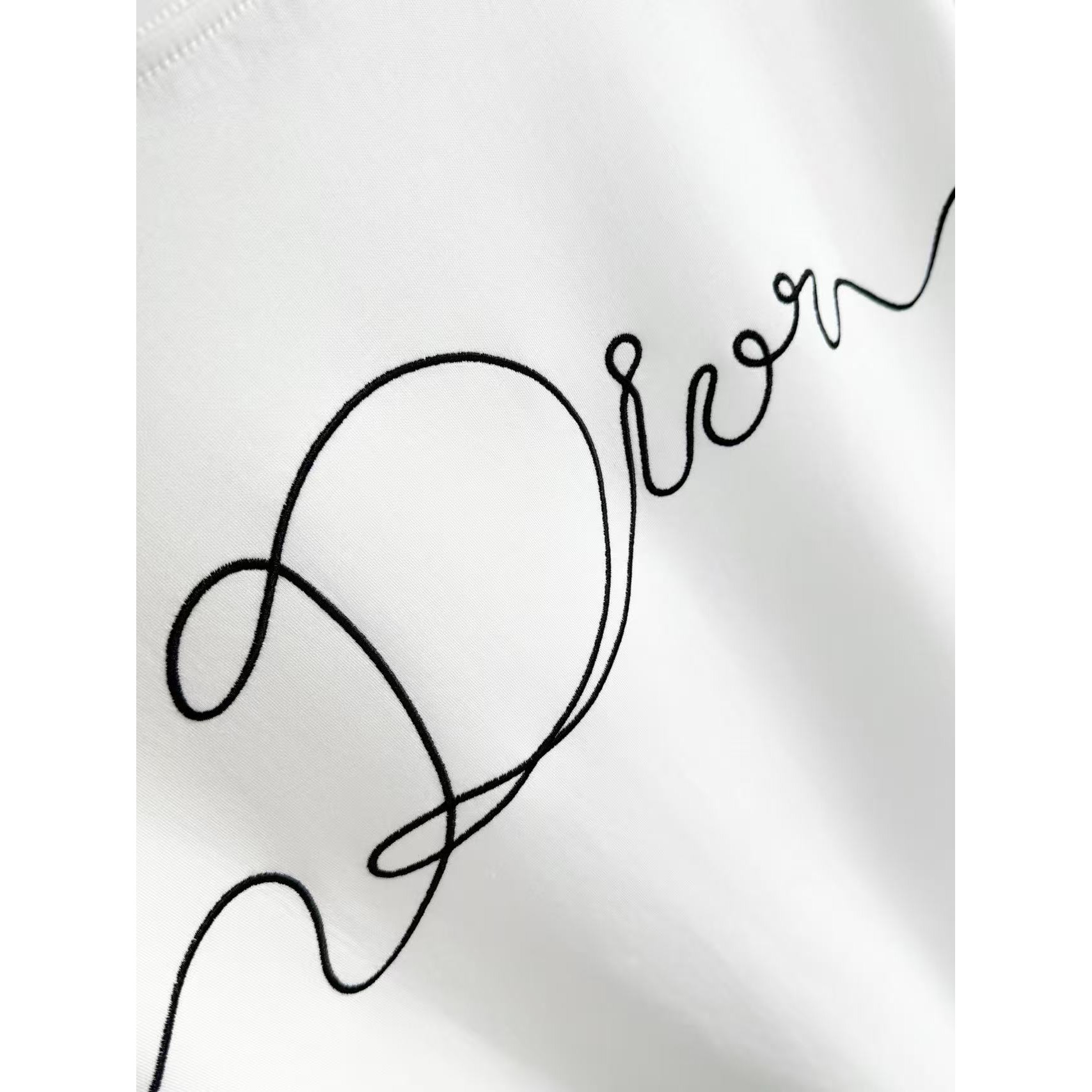 <p>DIOR 刺绣短袖T恤(白)</p>