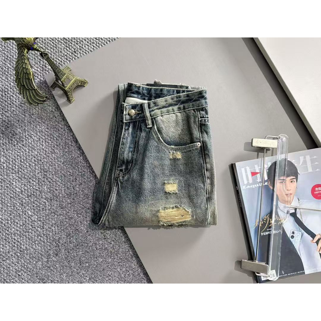 <p>GUCCI&nbsp;四季款经典牛仔裤直筒长裤(藍)</p>