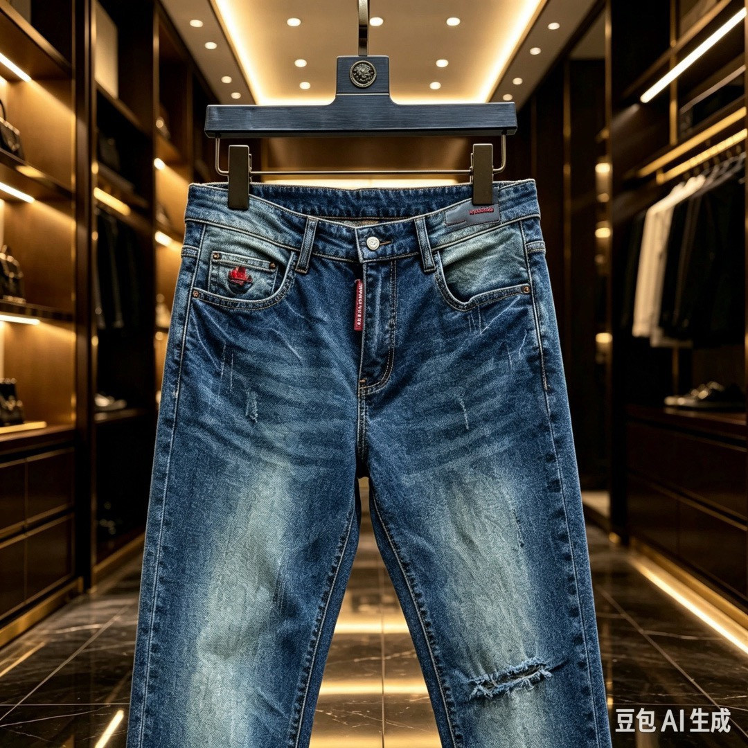 <p>Giorgio_Armani 欧洲专柜新款修身小直筒牛仔裤</p>