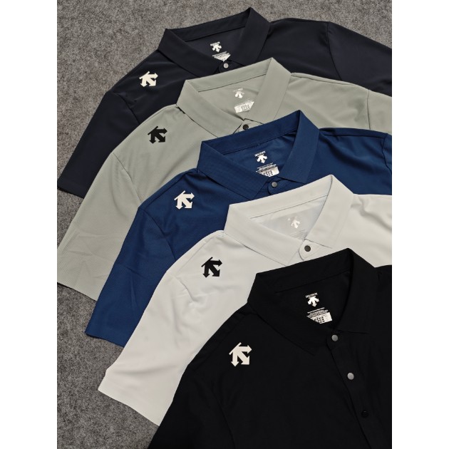 <p>DESCENTE 速乾短袖Polo衫</p>