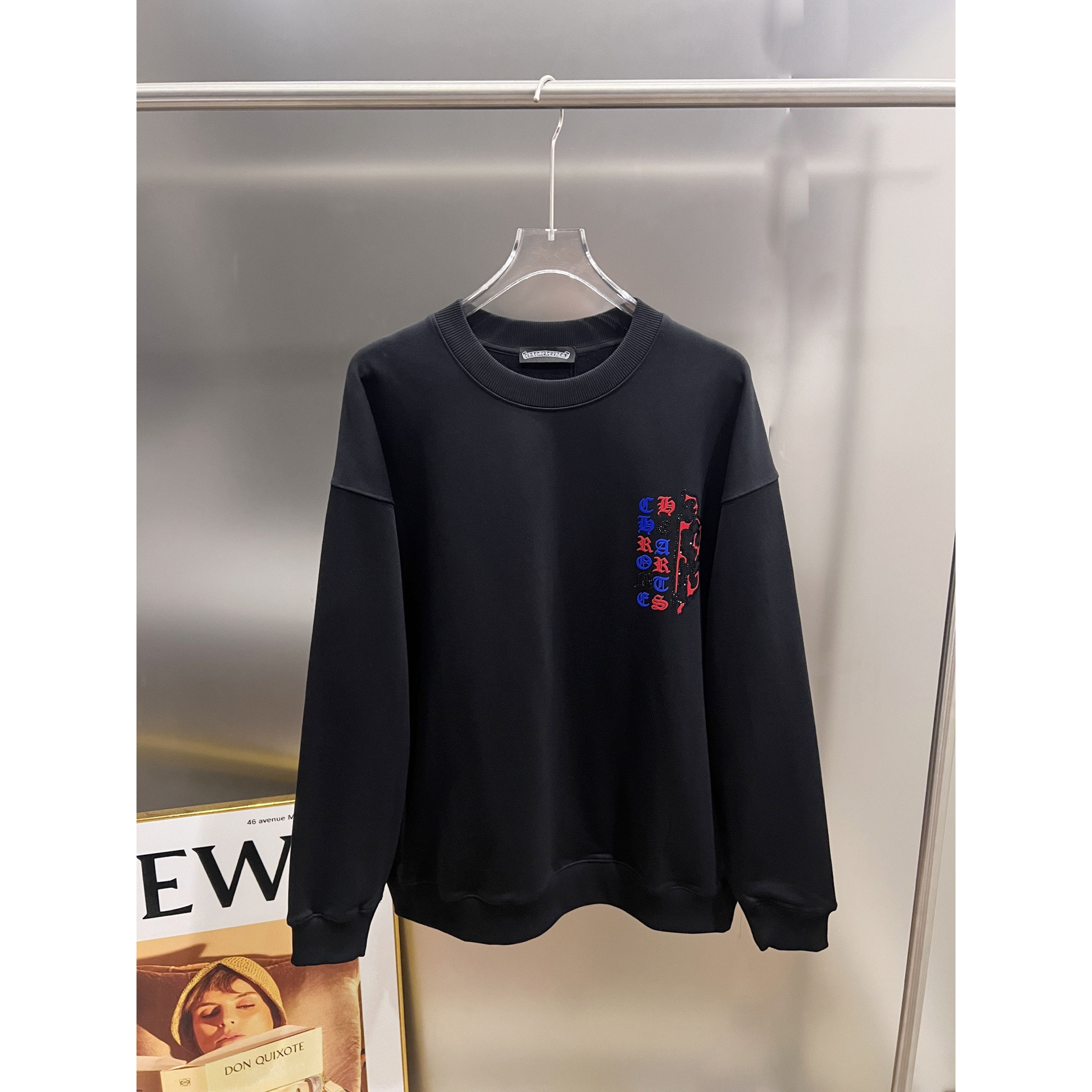 <p>CHROME HEARTS 圆领长袖卫衣(白)</p>