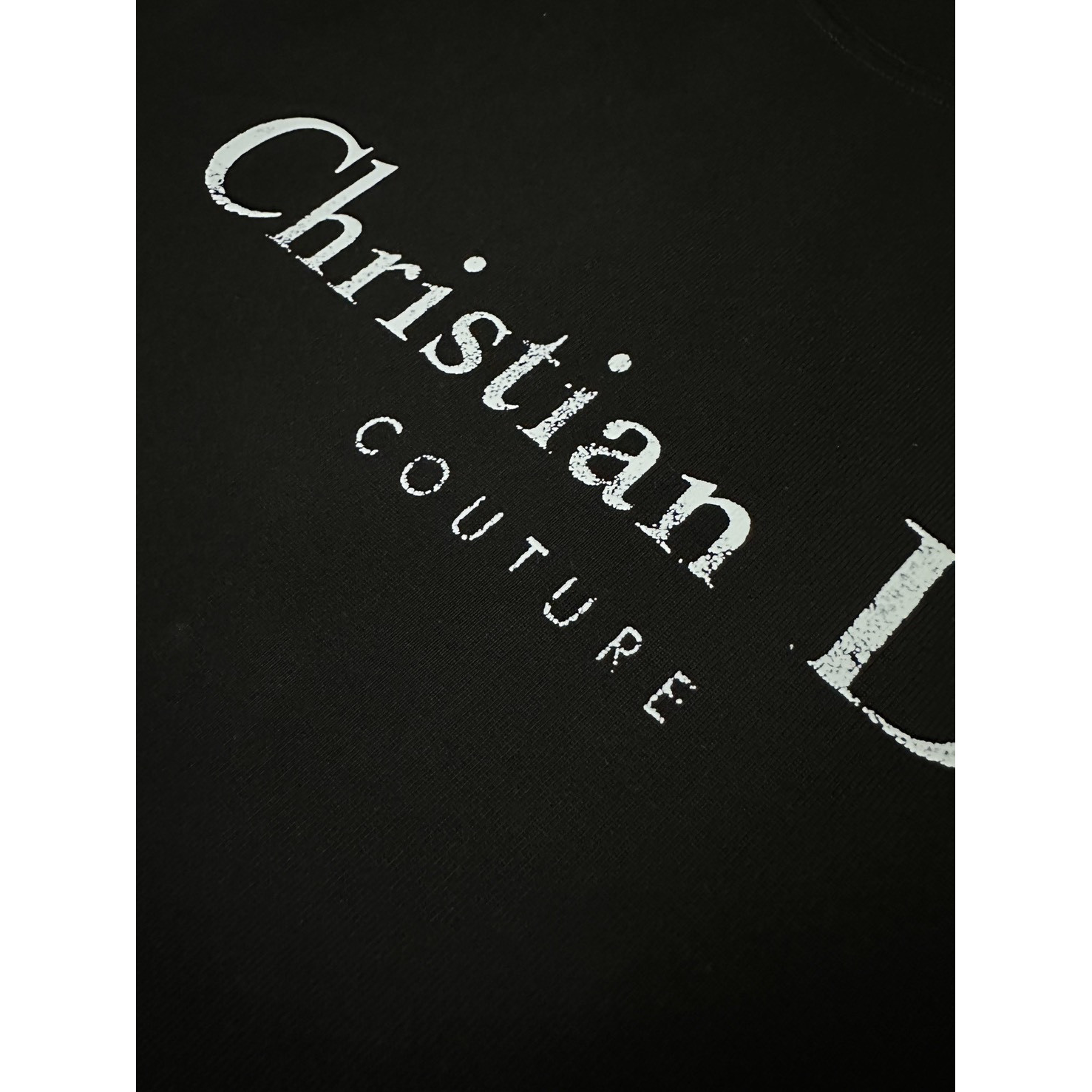 <p>Dior logo印花短袖T恤(黑)</p>