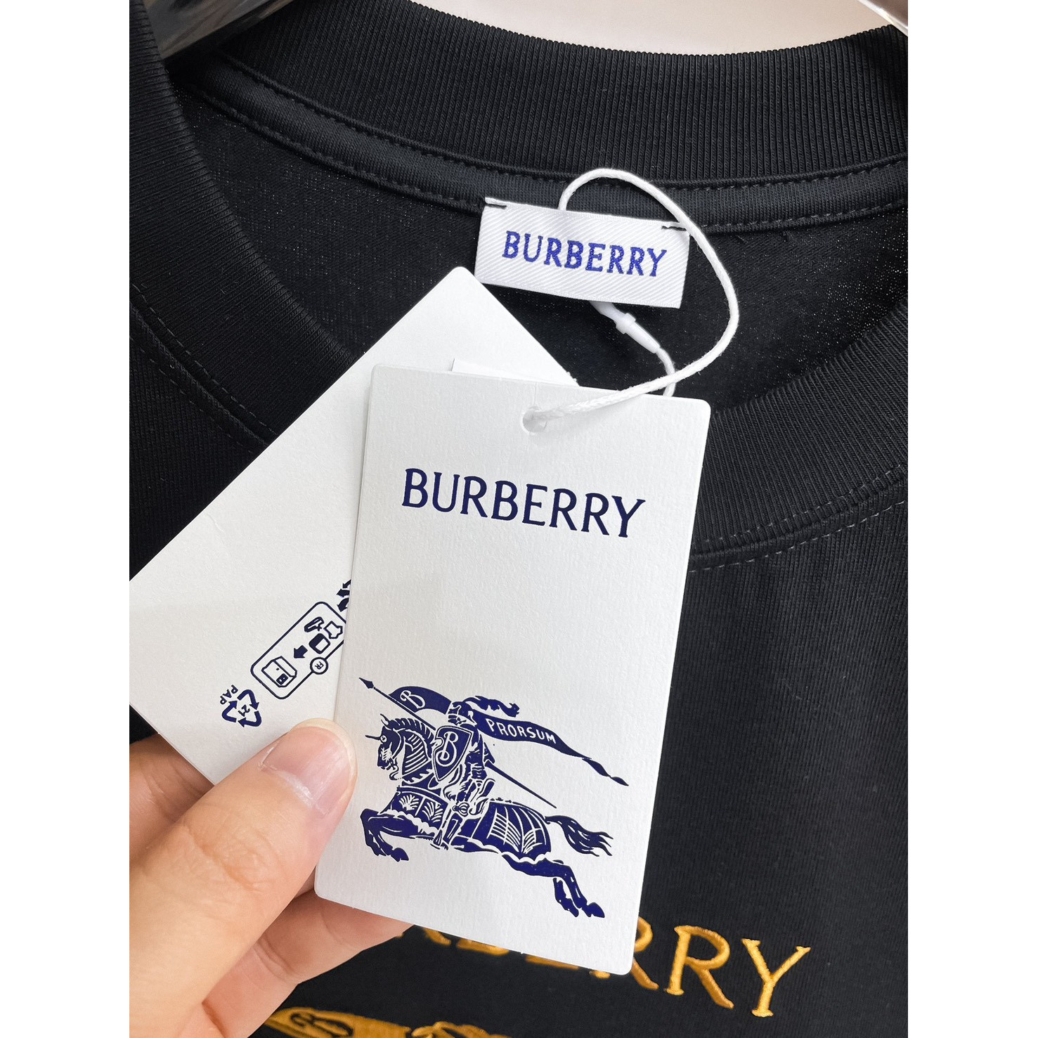 <p>BURBERRY&nbsp;圆领短袖T恤(黑)</p>