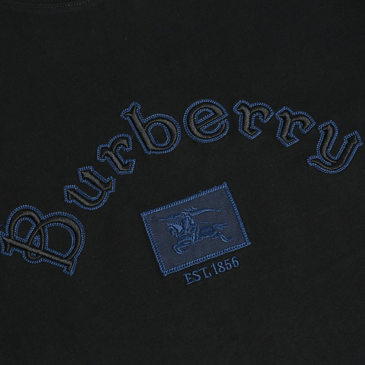 <p>Burberry &nbsp;logo绣花短袖T恤(黑)</p>