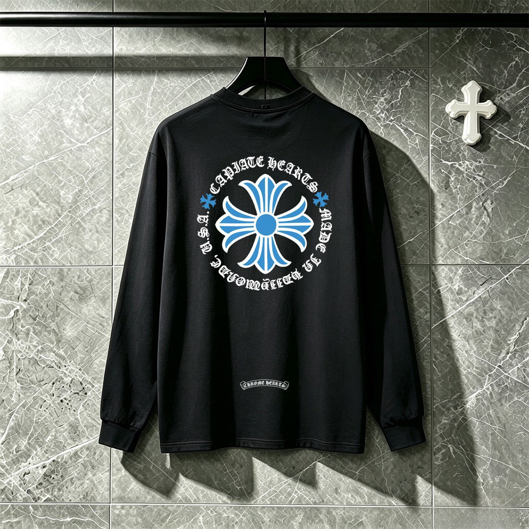 <p>CHROME HEARTS 长袖T恤(黑)</p>