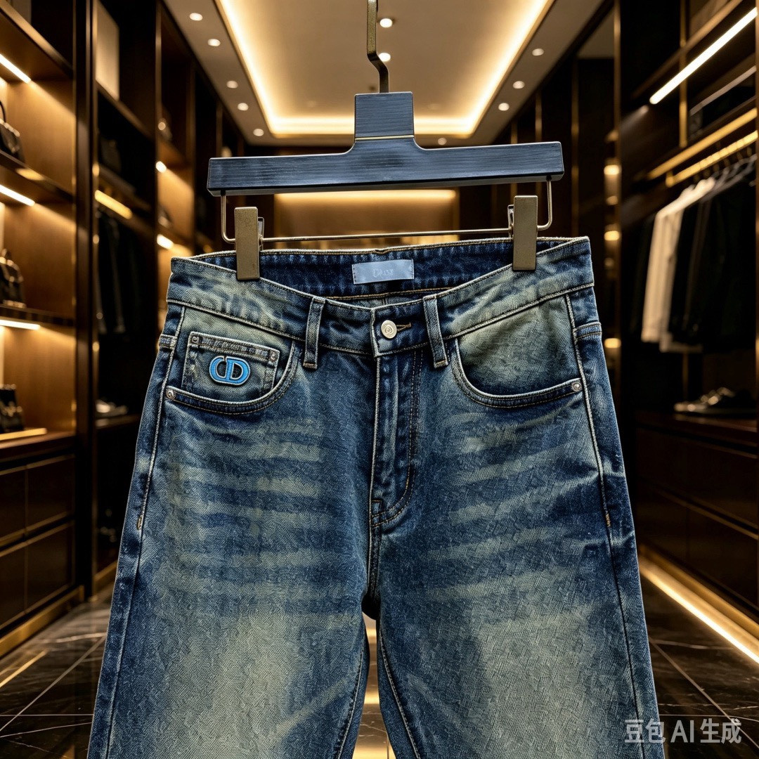 <p>DIOR&nbsp;欧洲专柜新款修身小直筒牛仔裤</p>