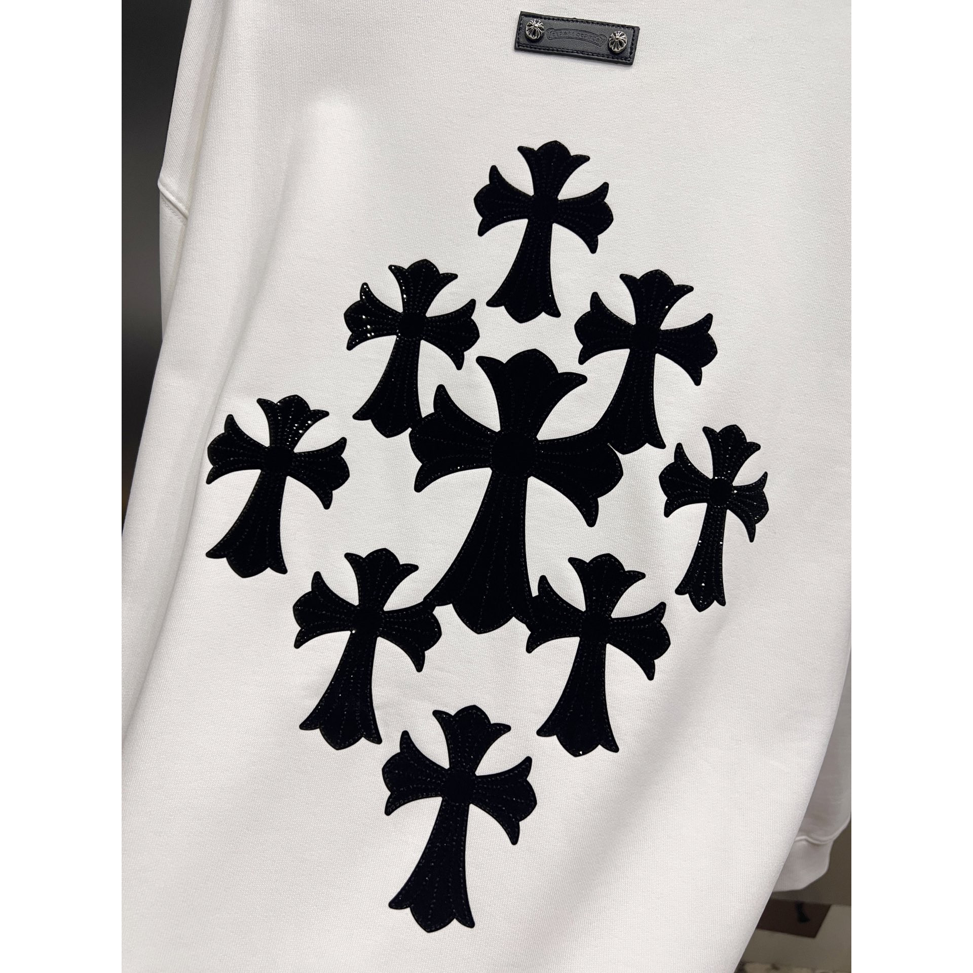 <p>CHROME HEARTS 圆领长袖卫衣(白)</p>