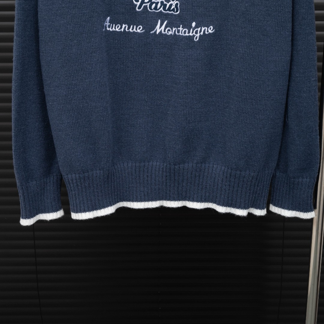 <p>DIOR 针织长袖毛衣(藏青)</p>