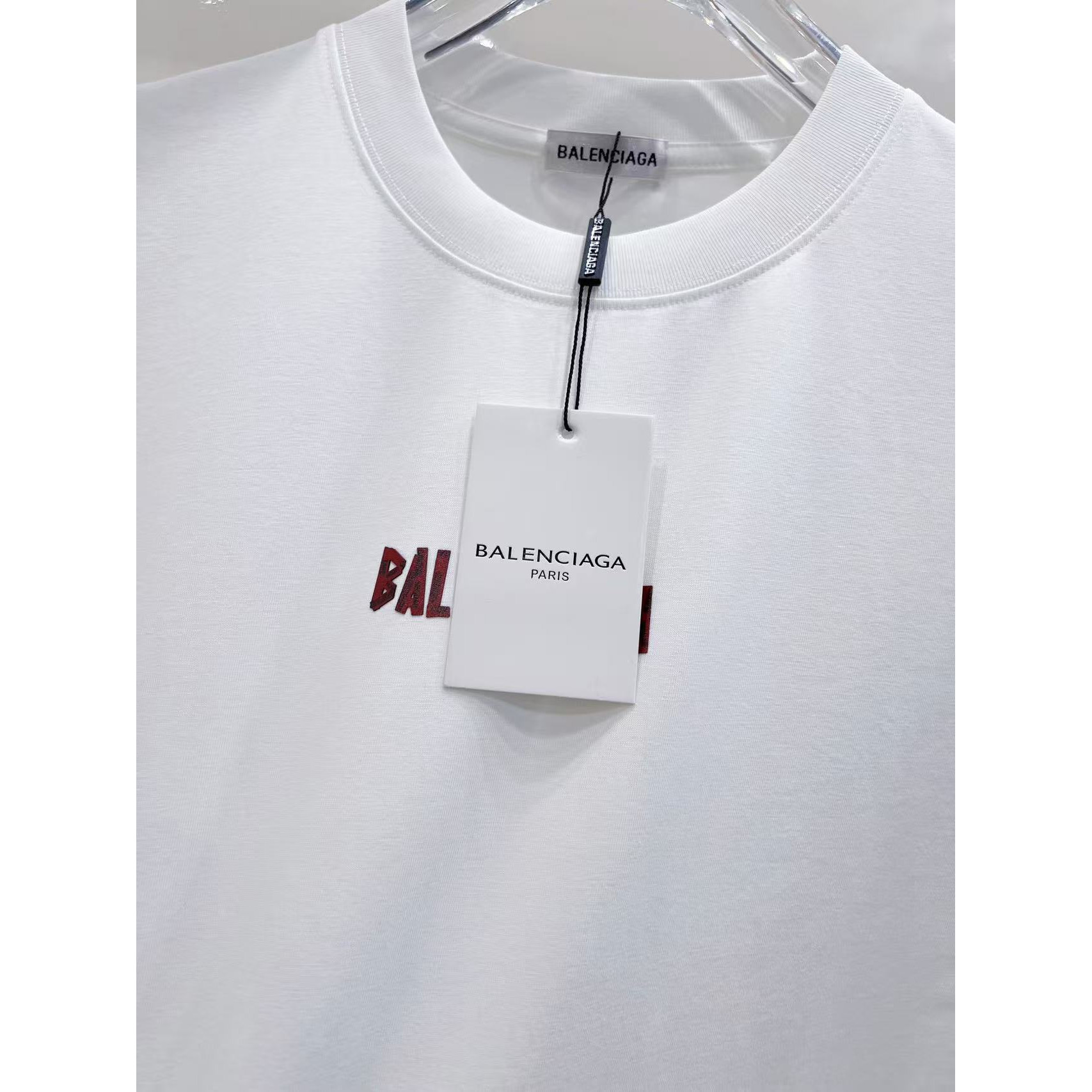 <p>Balenciaga&nbsp;硅胶厚板短袖T恤(白)</p>