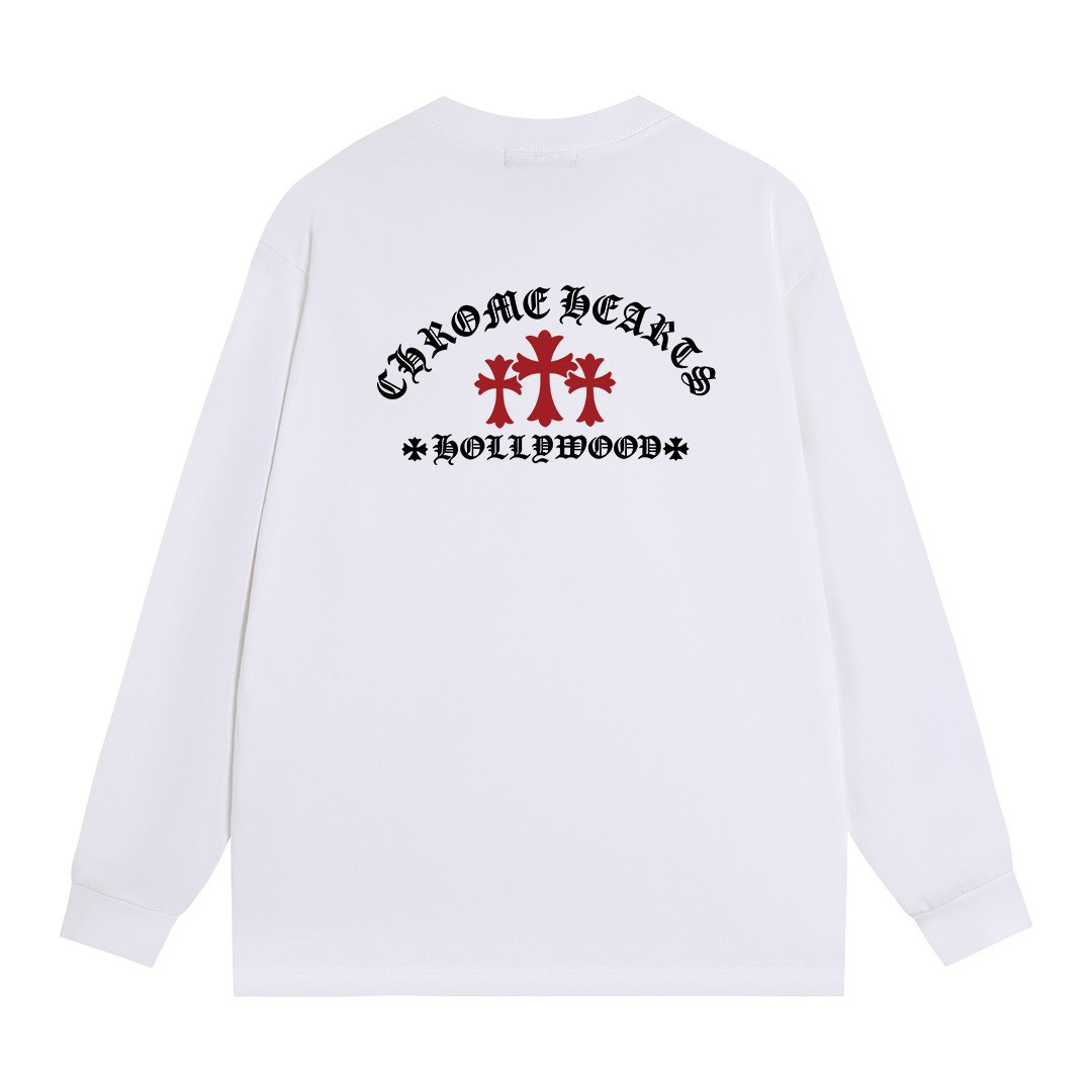 <p>CHROME HEARTS 长袖T恤(白)</p>