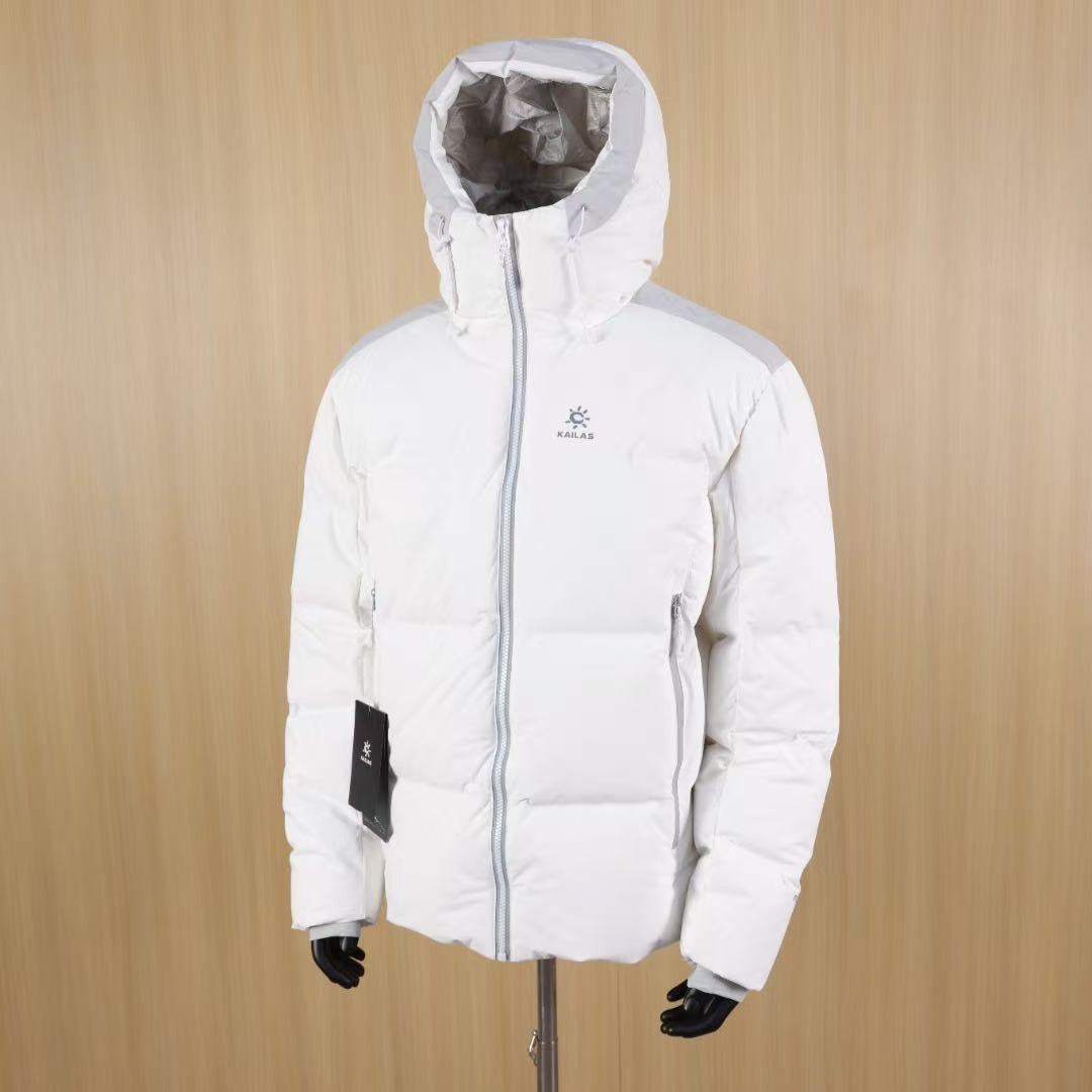 <p>KAILAS 达古冬季户外抗寒加厚登山防风服(白)</p>