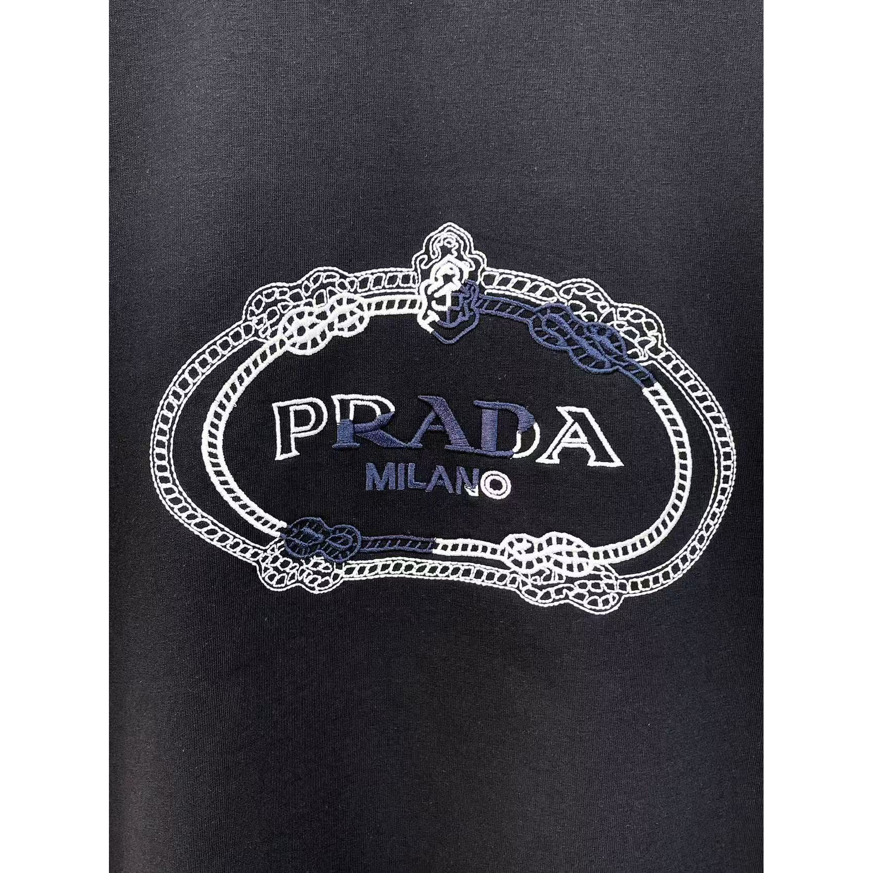 <p>PRADA 专柜新款短袖T恤(黑)</p>
