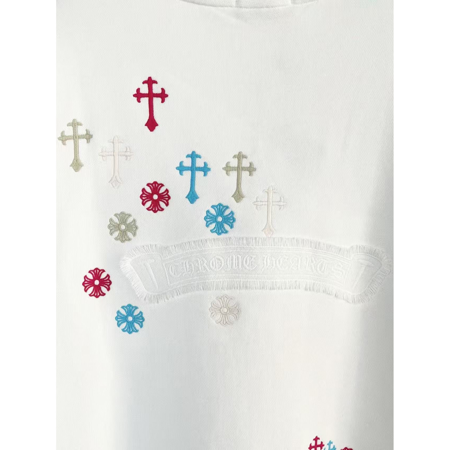 <p>CHROME HEARTS&nbsp;圆领卫衣(白)</p>
