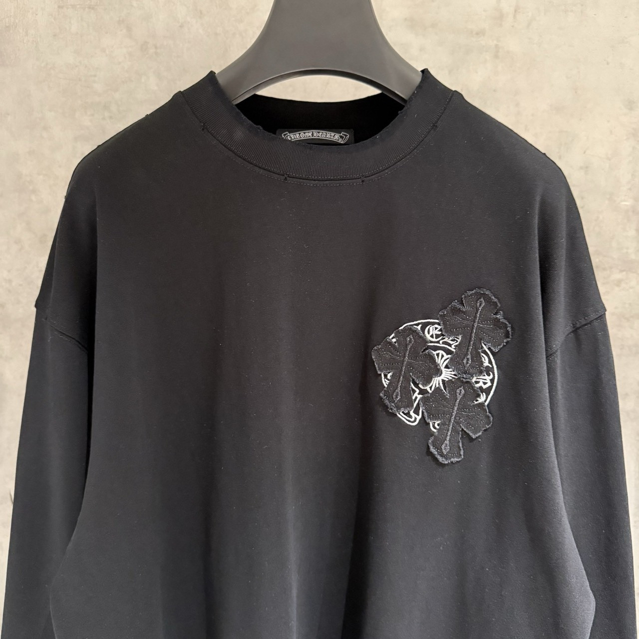 <p>CHROME HEARTS 长袖T恤(黑B21)</p>