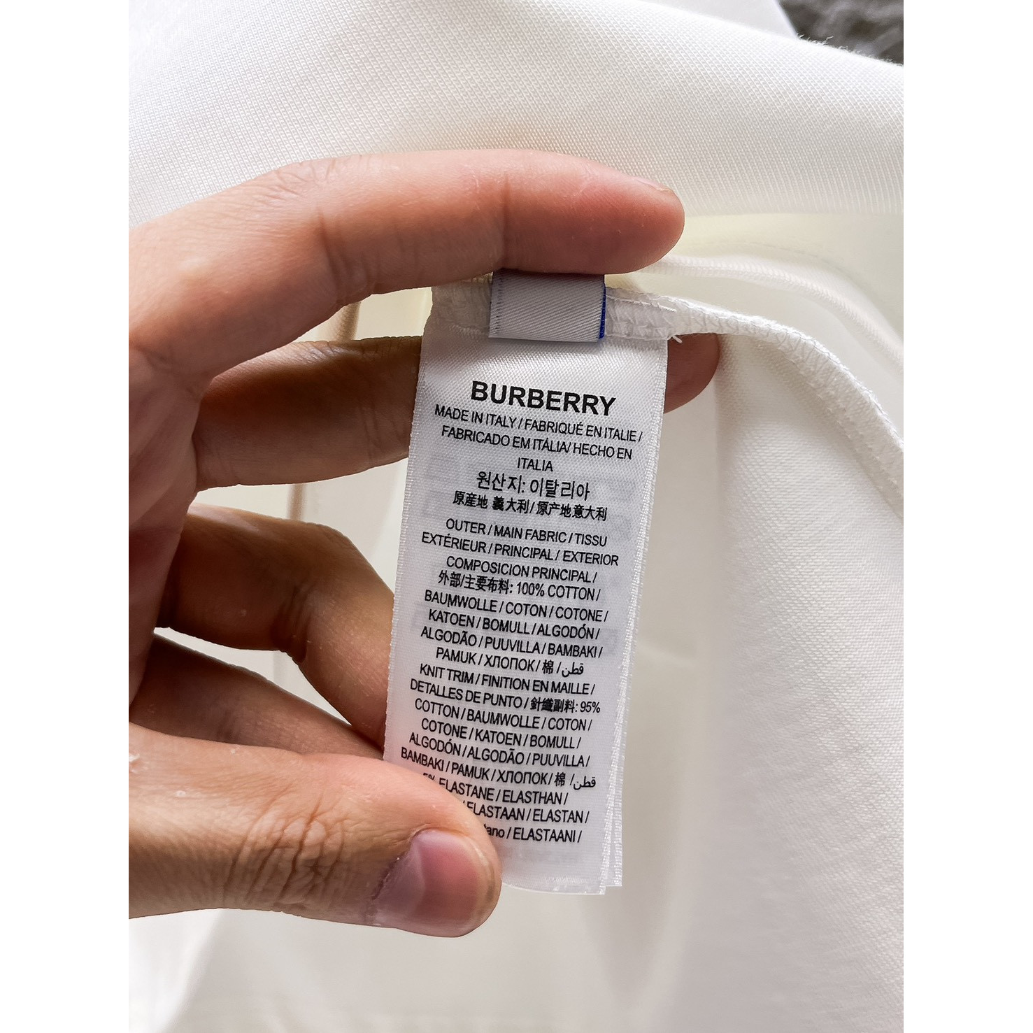 <p>BURBERRY 长袖T恤(白)</p>