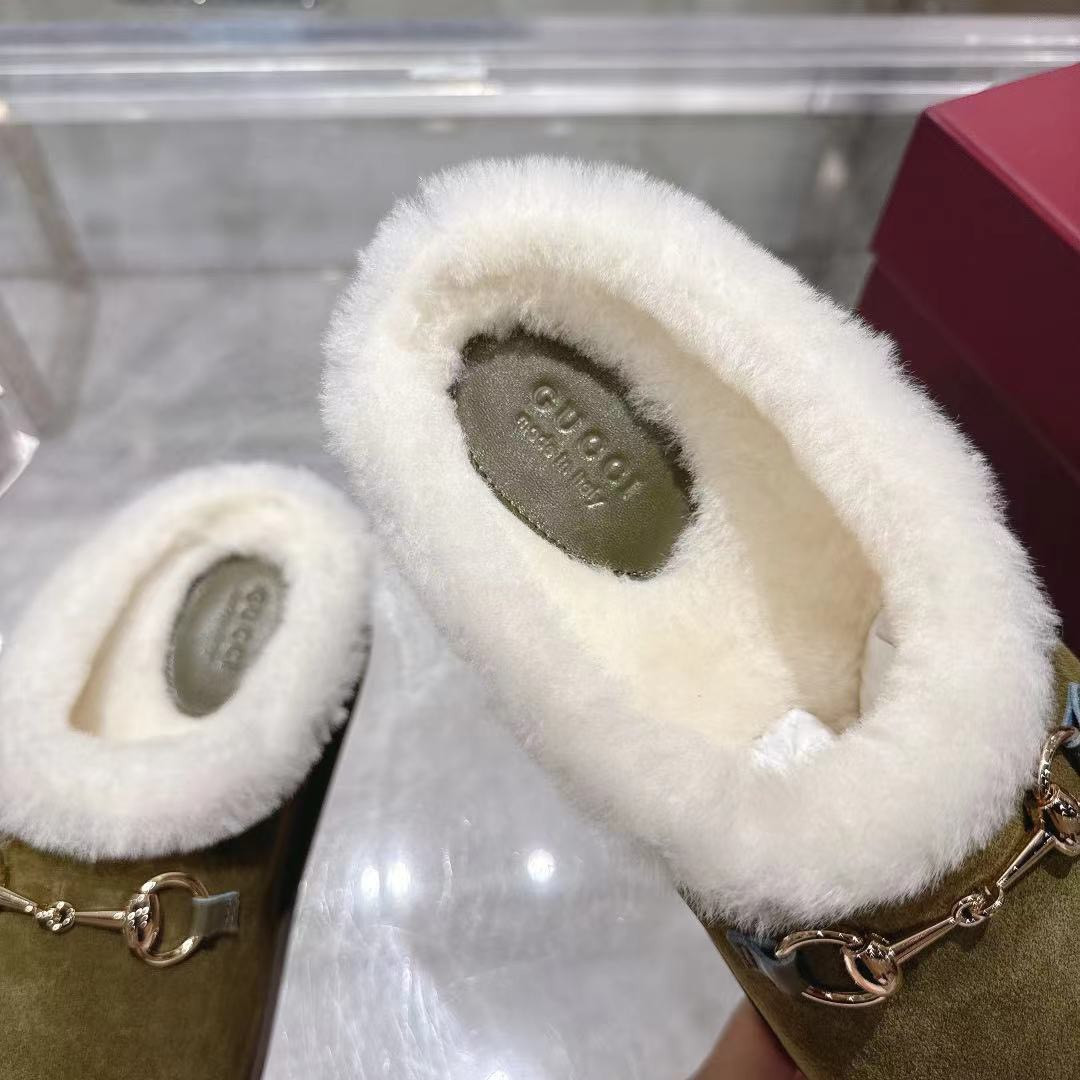 <p>GUCCI 穆勒羊毛拖鞋</p>