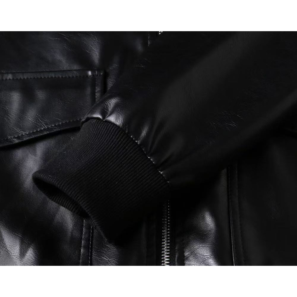 <p>BURBERRY 男士皮夹克外套(黑)</p>