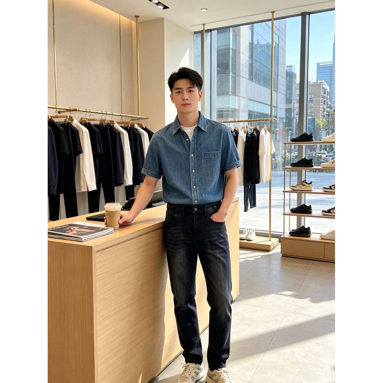 <p>GUCCI&nbsp;休闲牛仔裤</p>