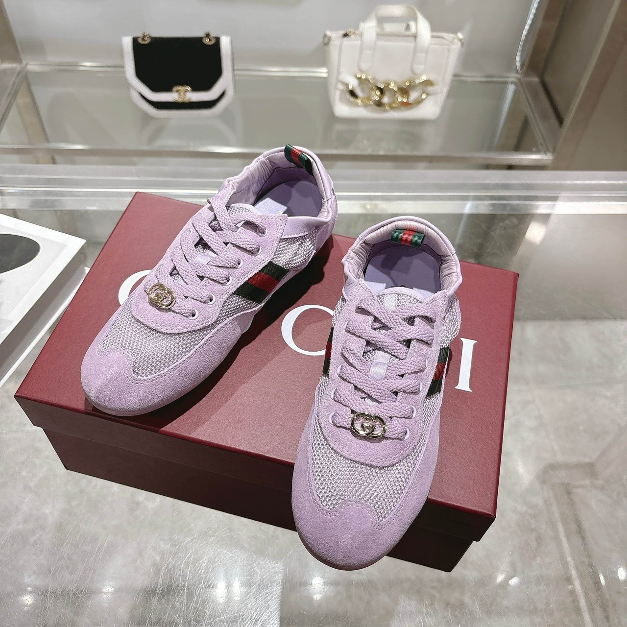 <p>GUCCI 橡筋鞋(紫)</p>