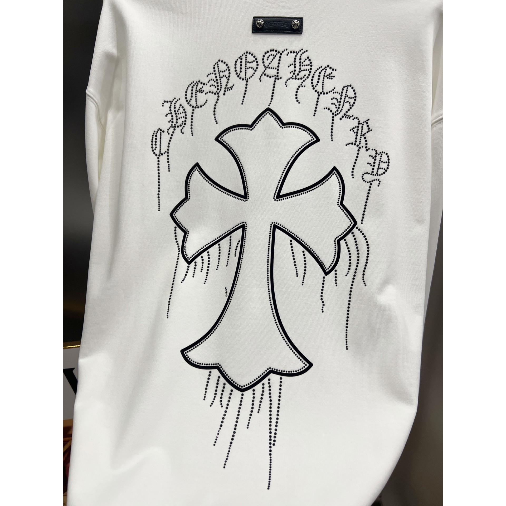 <p>CHROME HEARTS 圆领长袖卫衣(白)</p>