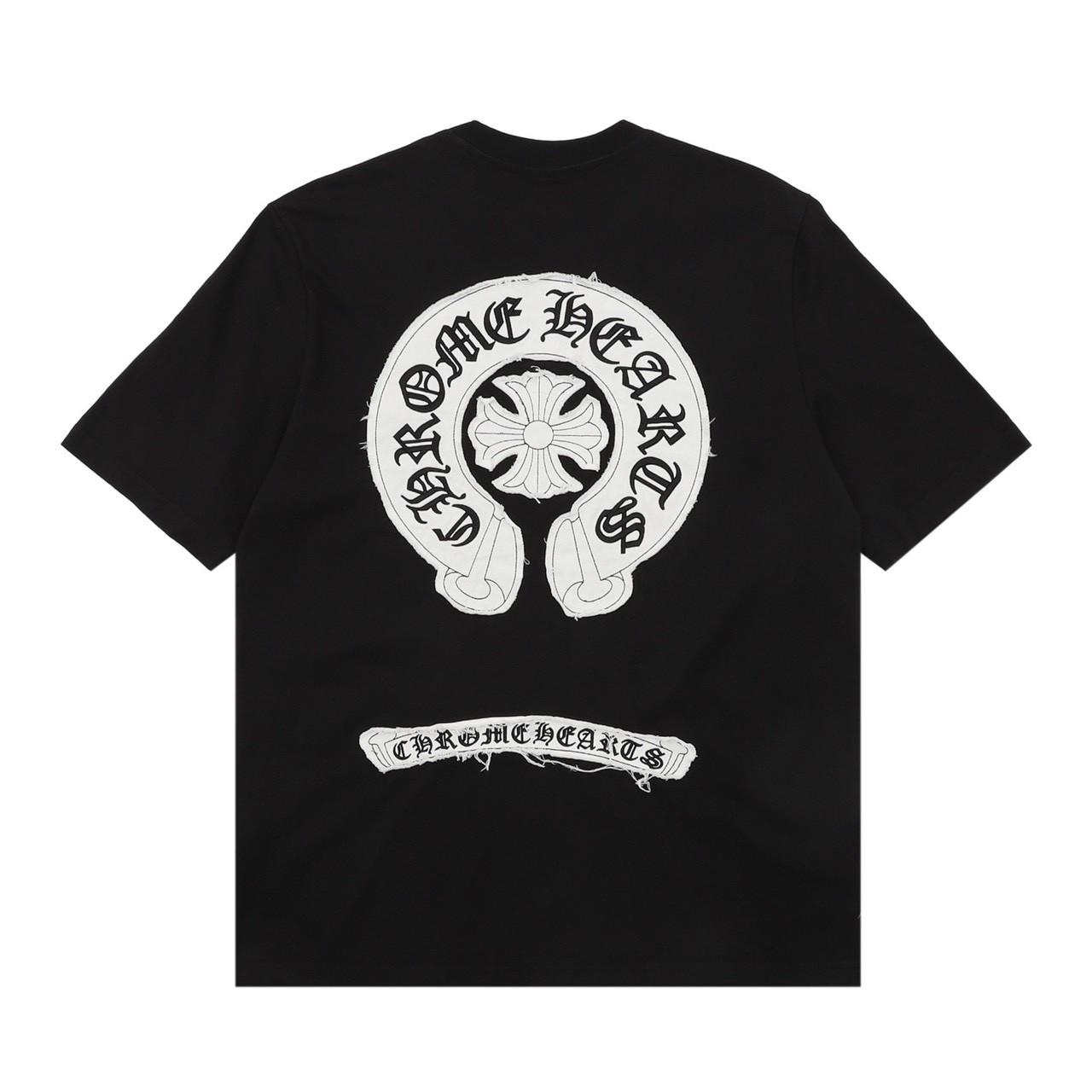 <p>Chrome Hearts 梵文十字架印花短袖(黑)</p>