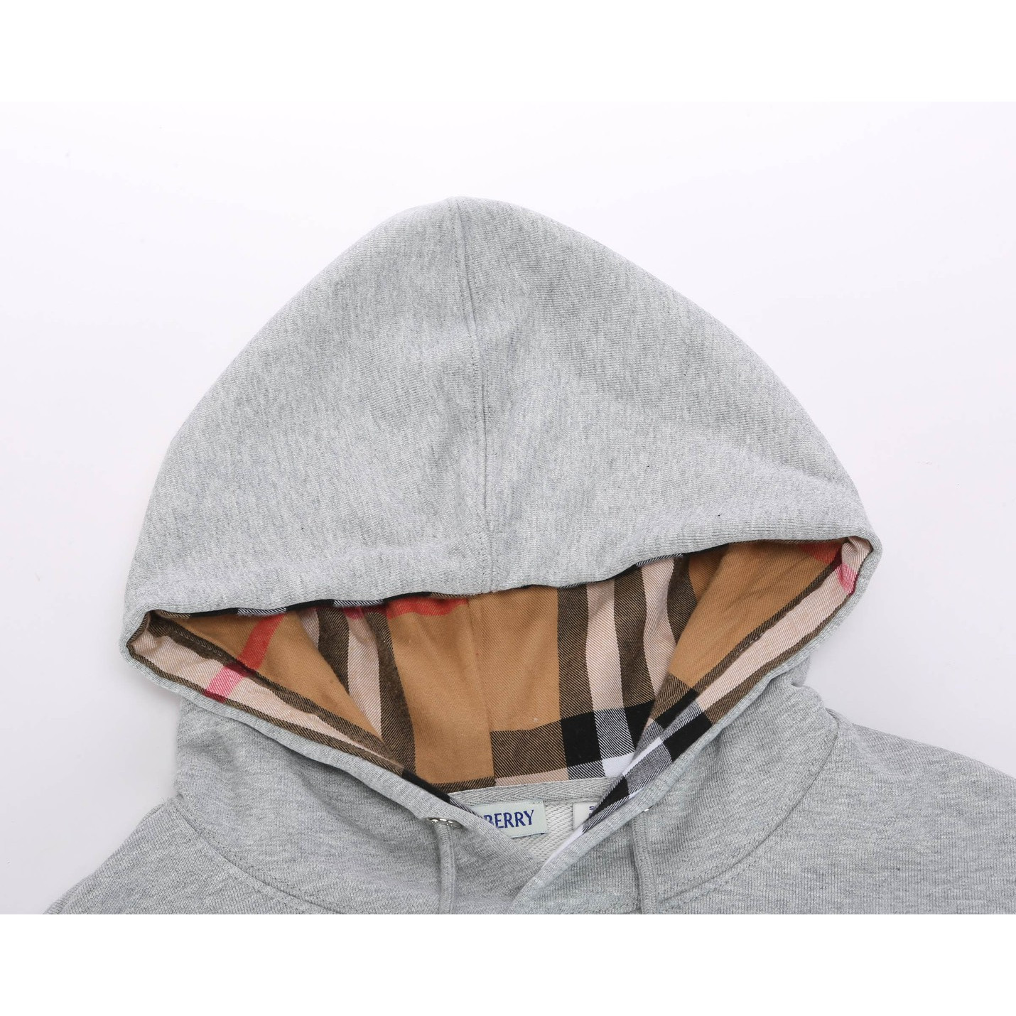 <p>Burberry 战马logo绣花连帽卫衣(灰)</p>