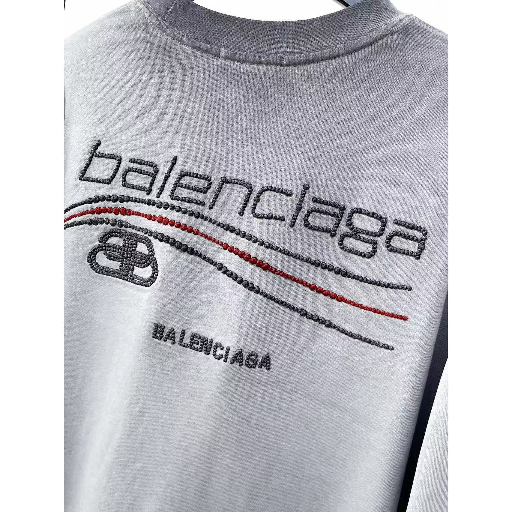 <p>Balenciaga 圓領長袖T恤(洗水灰)</p>