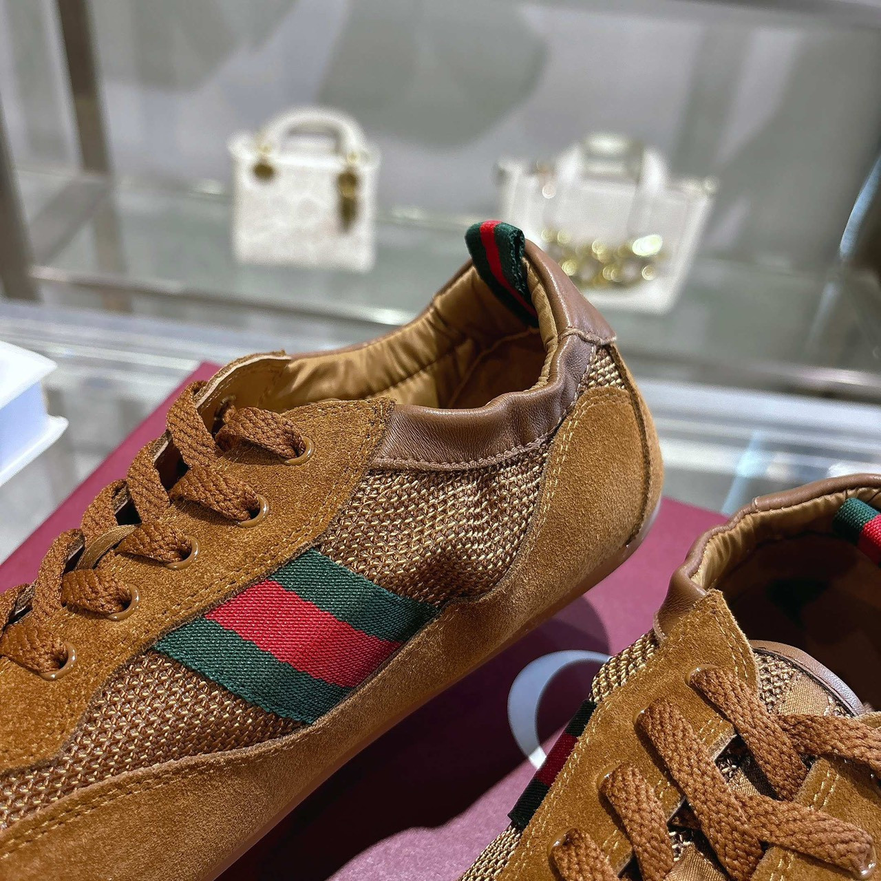 <p>GUCCI 橡筋鞋(棕)</p>