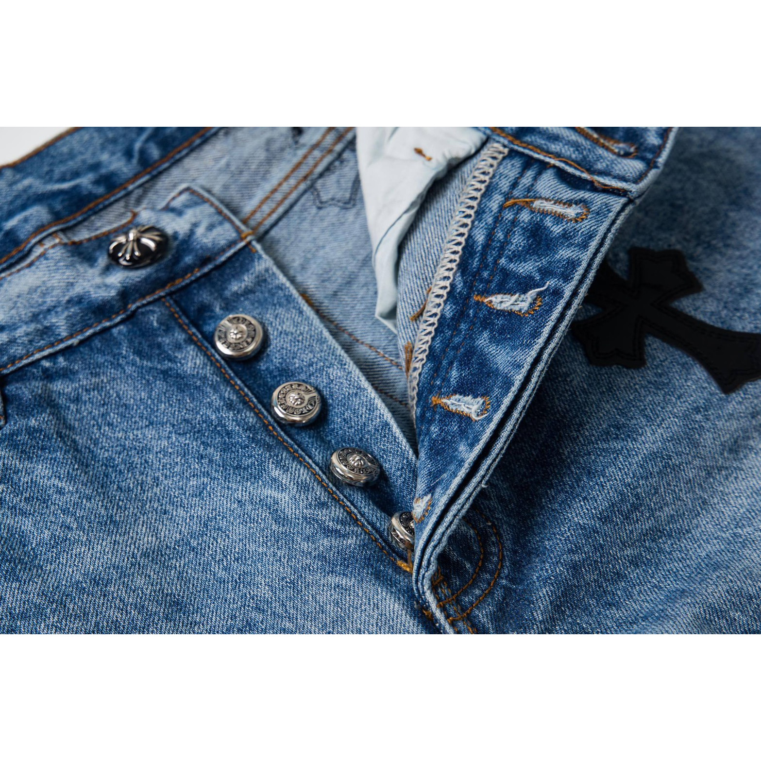 <p>CHROME HEARTS Sex章鱼牛仔裤(1759#)</p>